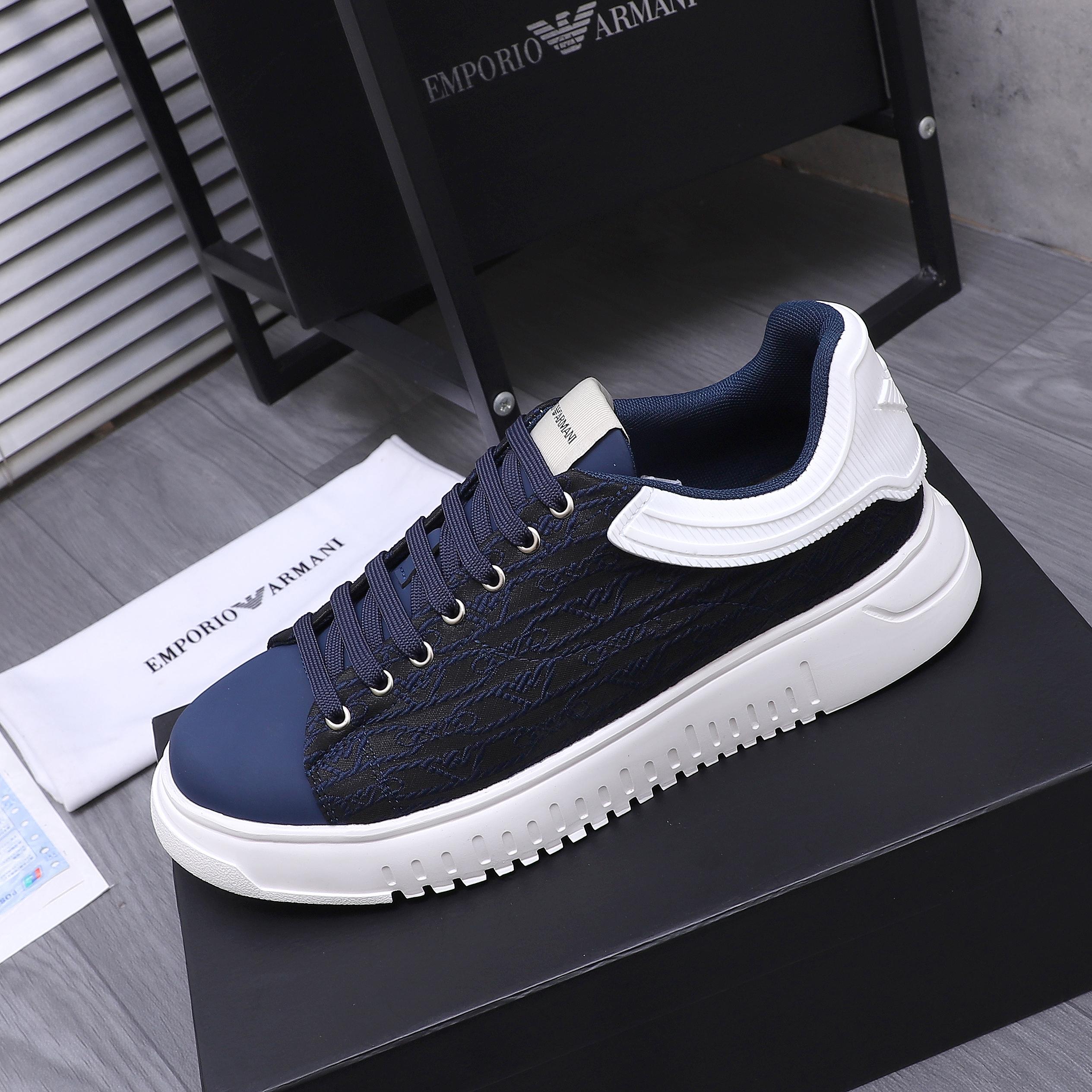Emporio Armani Men's Leather Sneakers - Stylish & Breathable 6 a1742369014575 5572