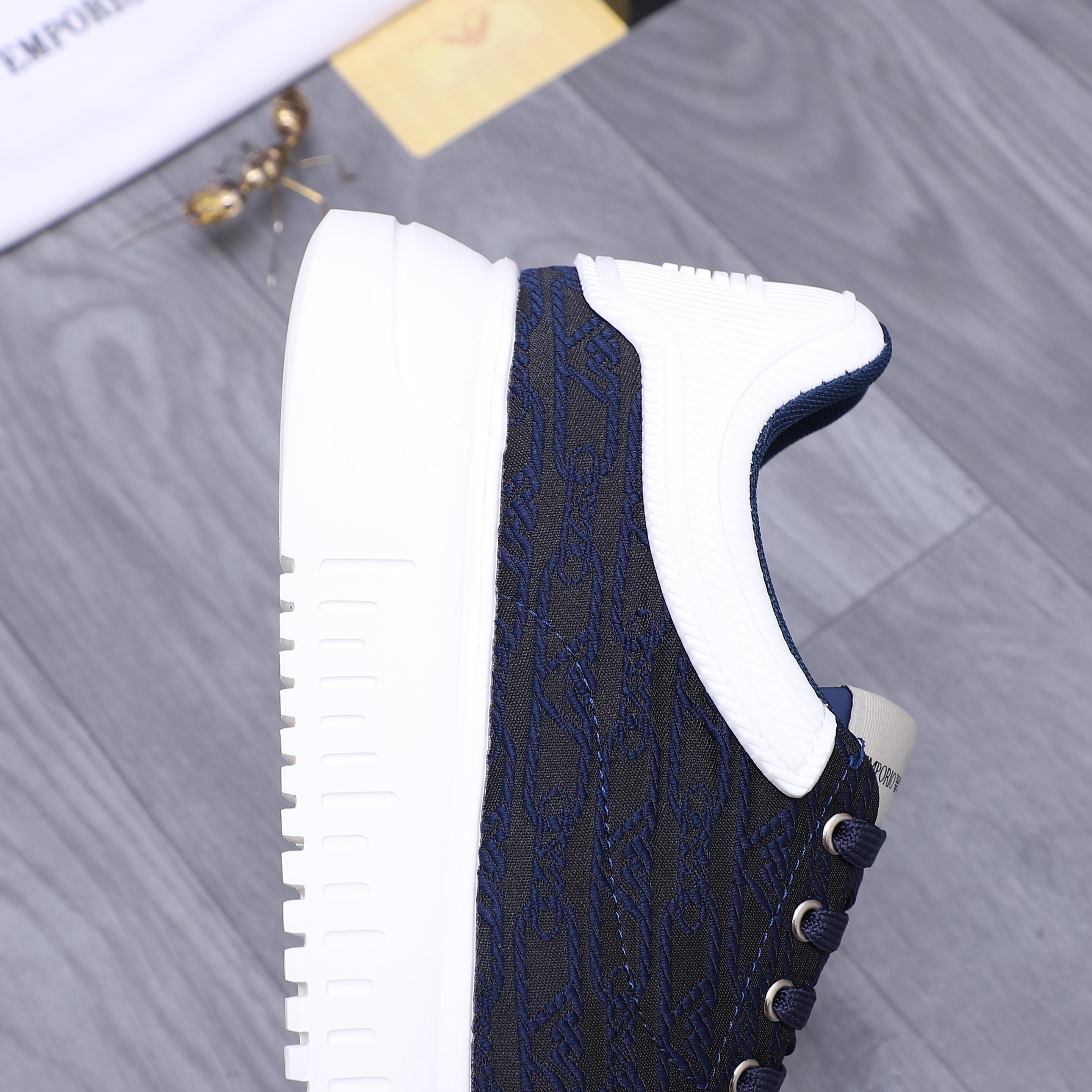 Emporio Armani Men's Leather Sneakers - Stylish & Breathable 10 a1742369046170 3021