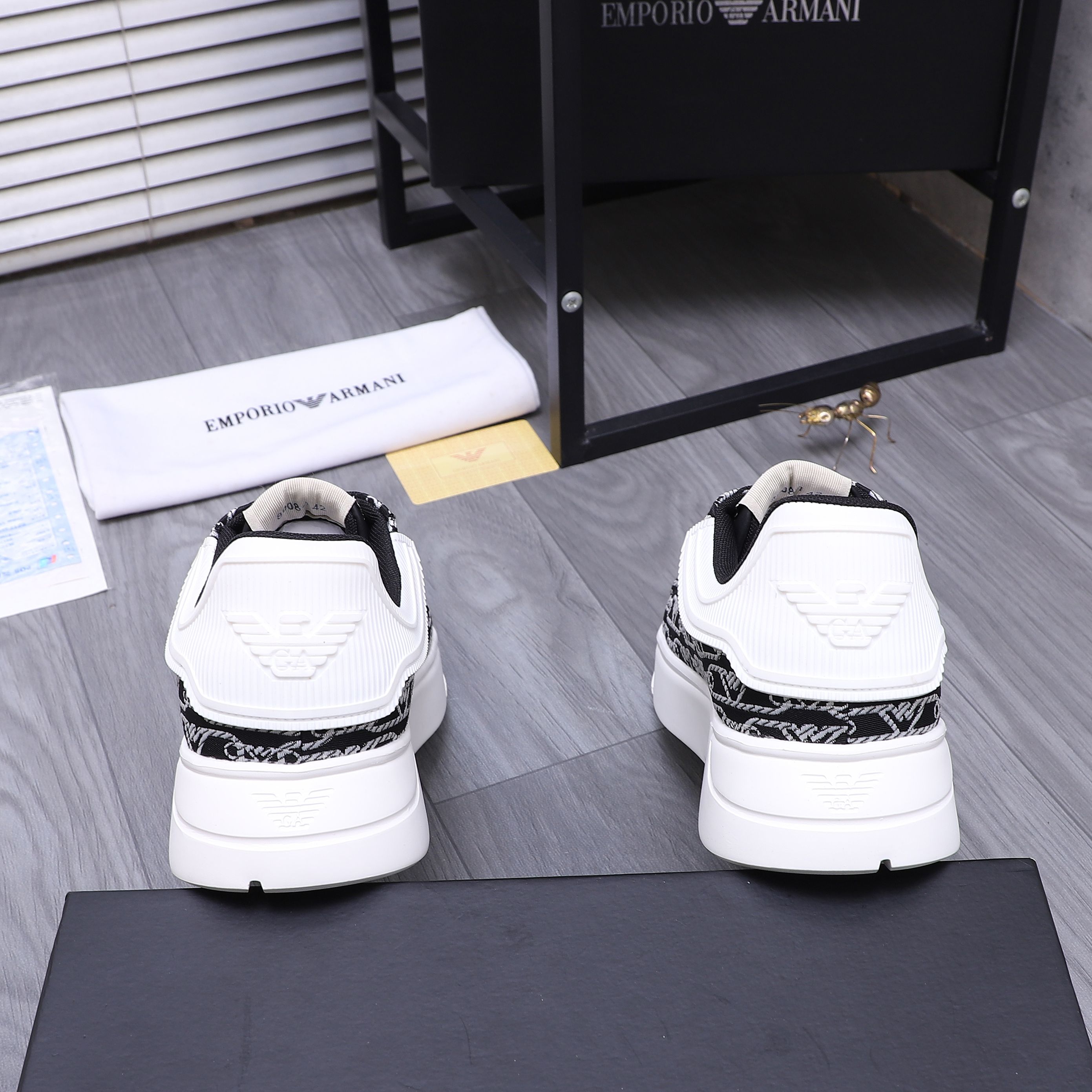 Emporio Armani Men's Leather Sneakers Breathable Lace-Up Casual Shoes 11 a1742369107072 5542