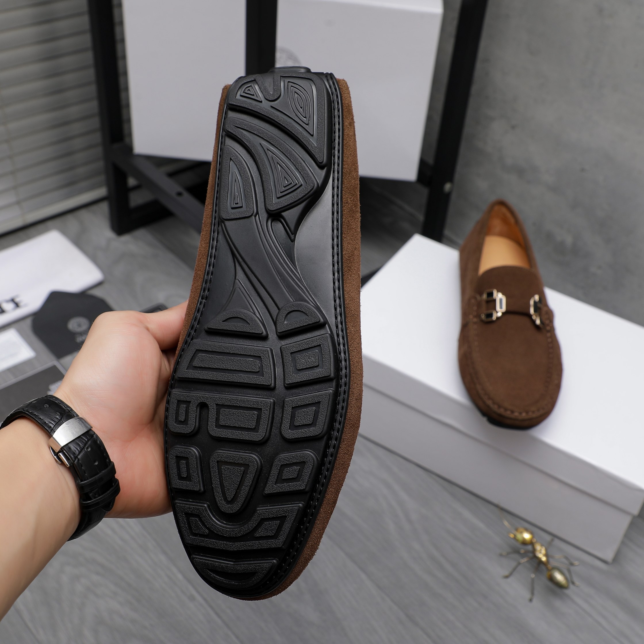 Versace Men's Suede Loafers Slip-on Casual Shoes Size 38-44 9 a1742451720531 7047