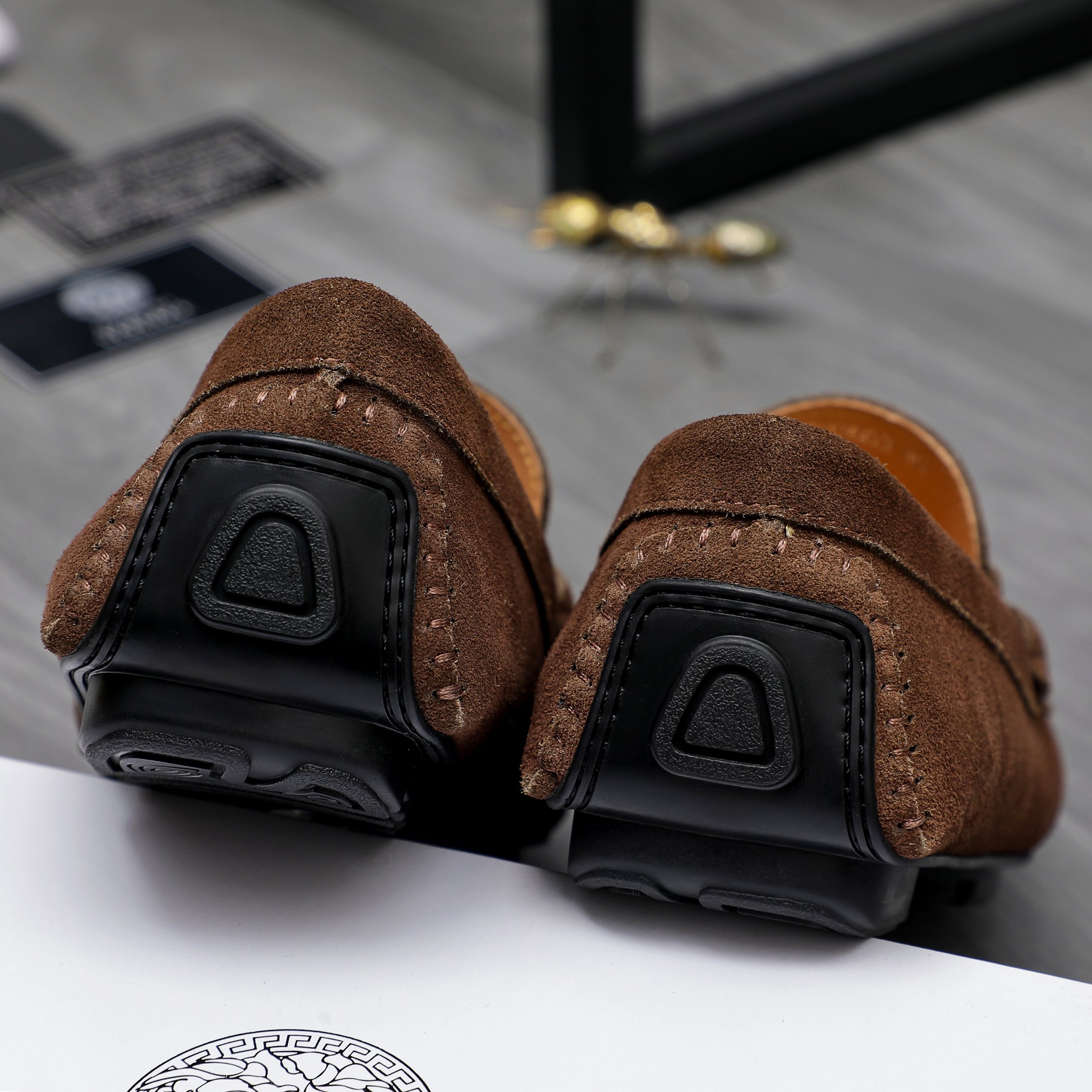 Versace Men's Suede Loafers Slip-on Casual Shoes Size 38-44 11 a1742451720585 2241