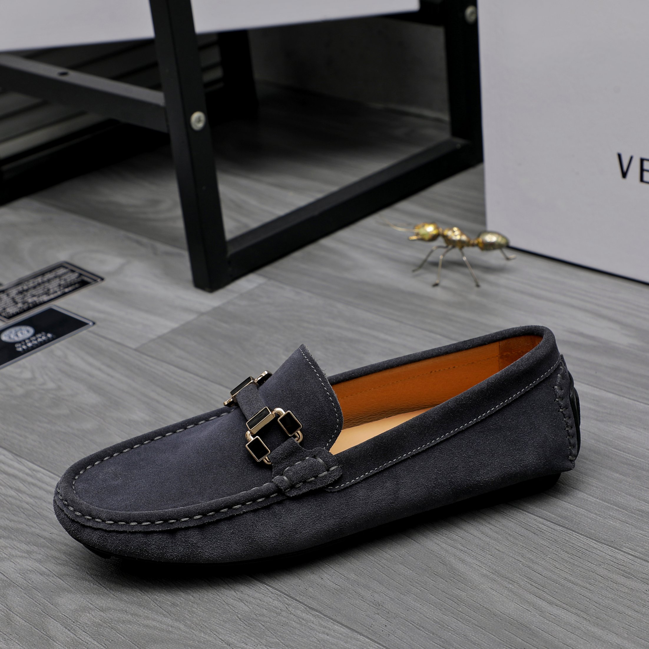 Versace Men's Suede Loafers Slip-on Shoes, Sizes 38-44 7 a1742451824389 2517