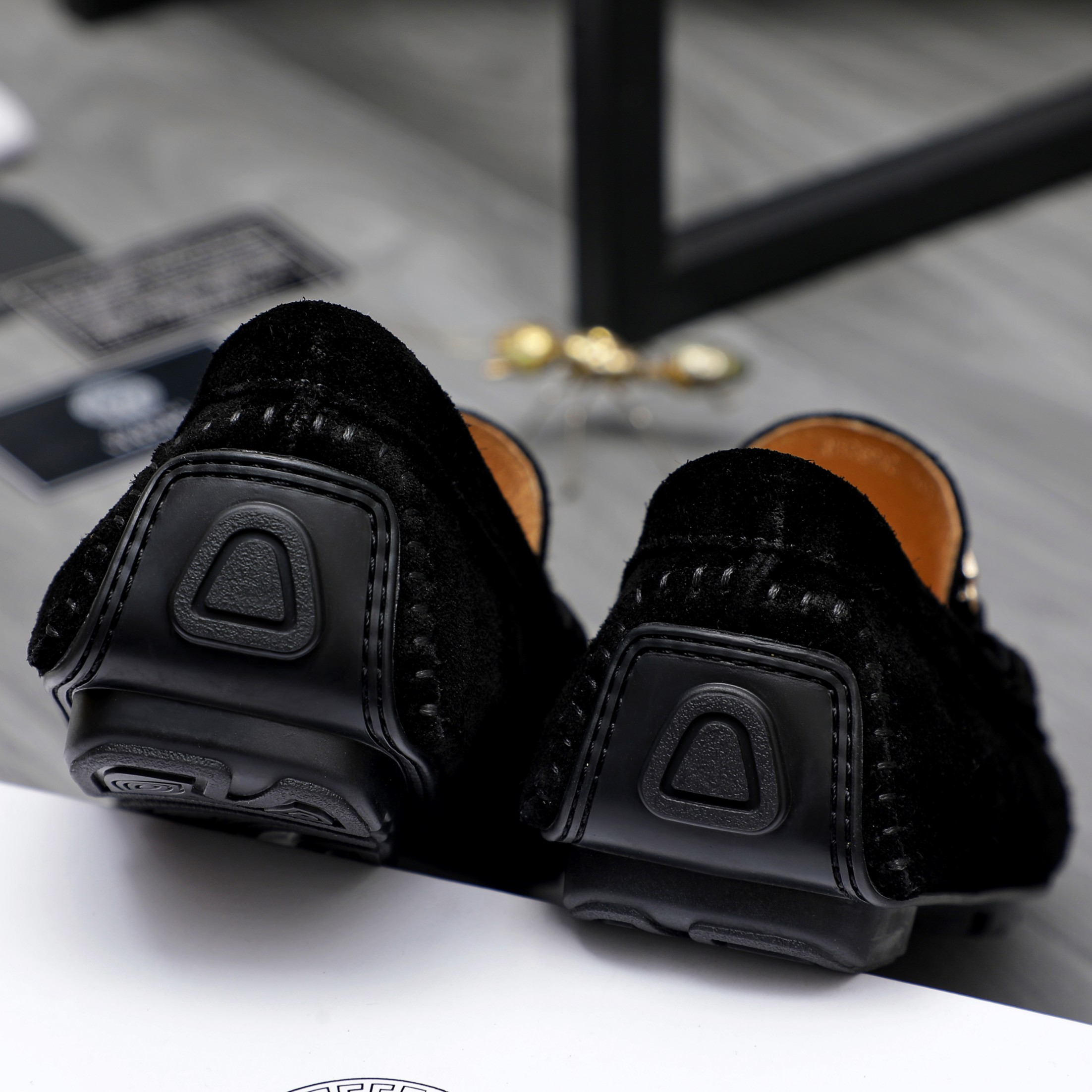 Versace Men's Suede Leather Slip-On Loafers - Sizes 38-44 11 a1742452049276 0136