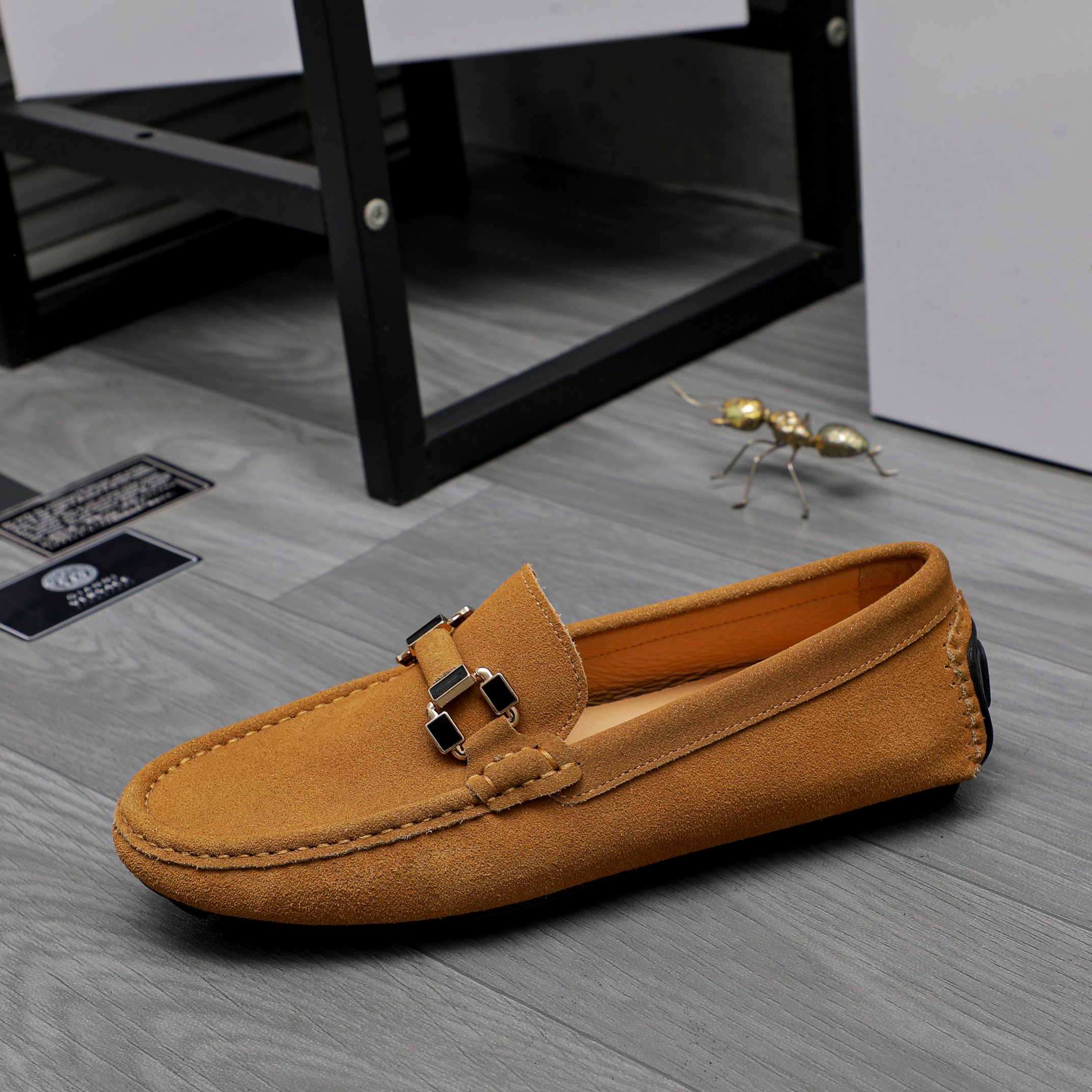 Versace Men's Casual Slip-On Loafers in Suede Embossed Leather 7 a1742452292429 4012