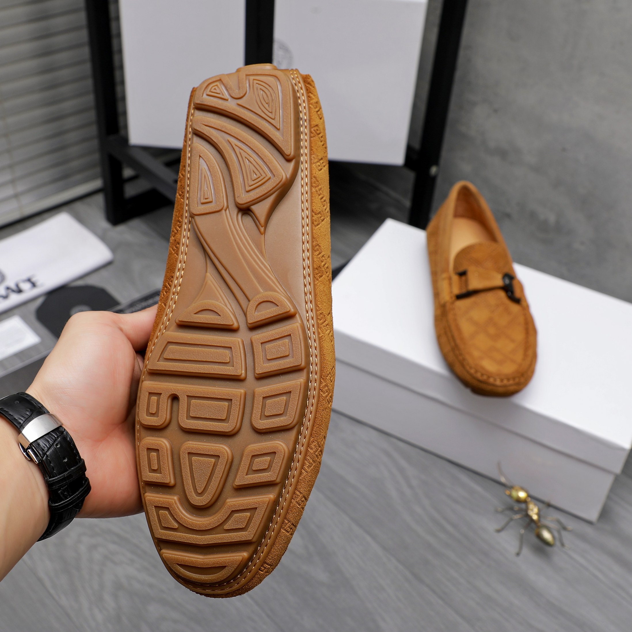 Versace Men's Suede Loafers: Stylish Slip-Ons in Multiple Colors 9 a1742452583821 7738