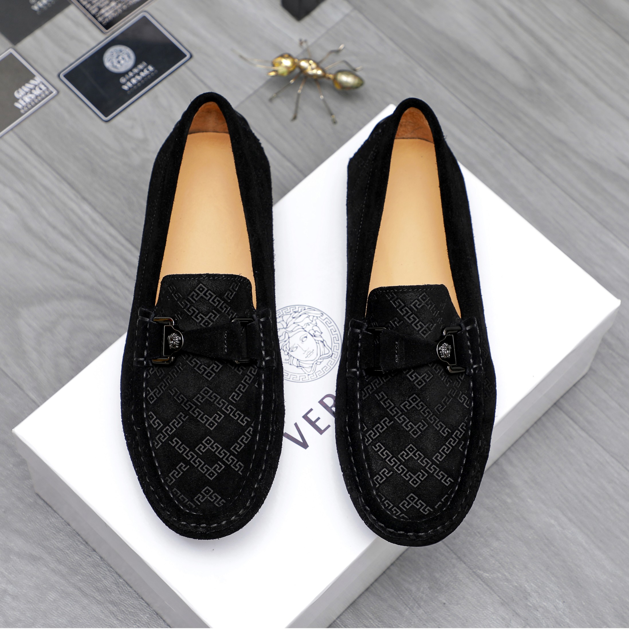 Versace Men's Casual Loafers - Premium Suede Leather Slip-Ons 3 a1742452901039 5717