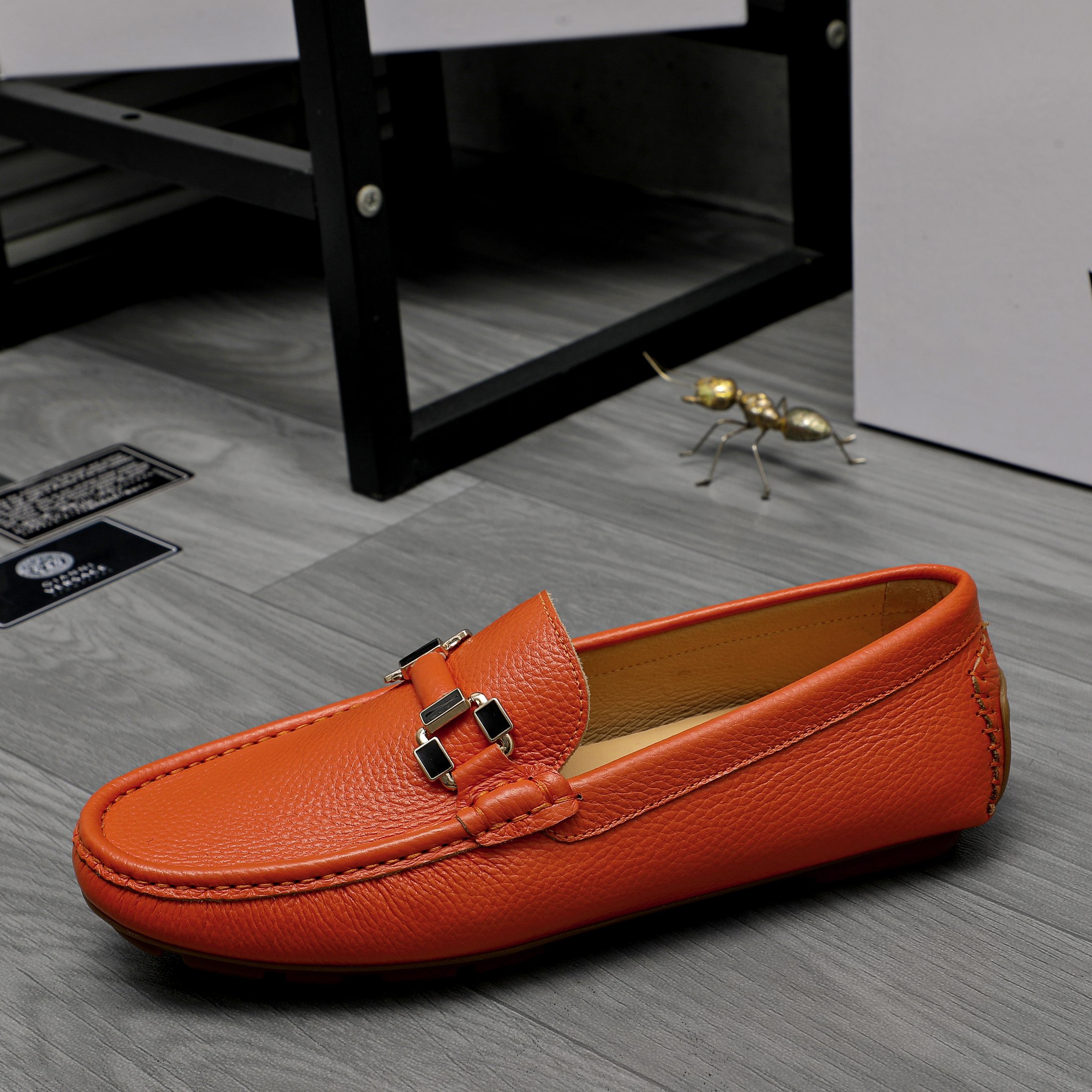 Versace Men's Leather Loafers Slip-on Casual Shoes 7 a1742453126099 3740