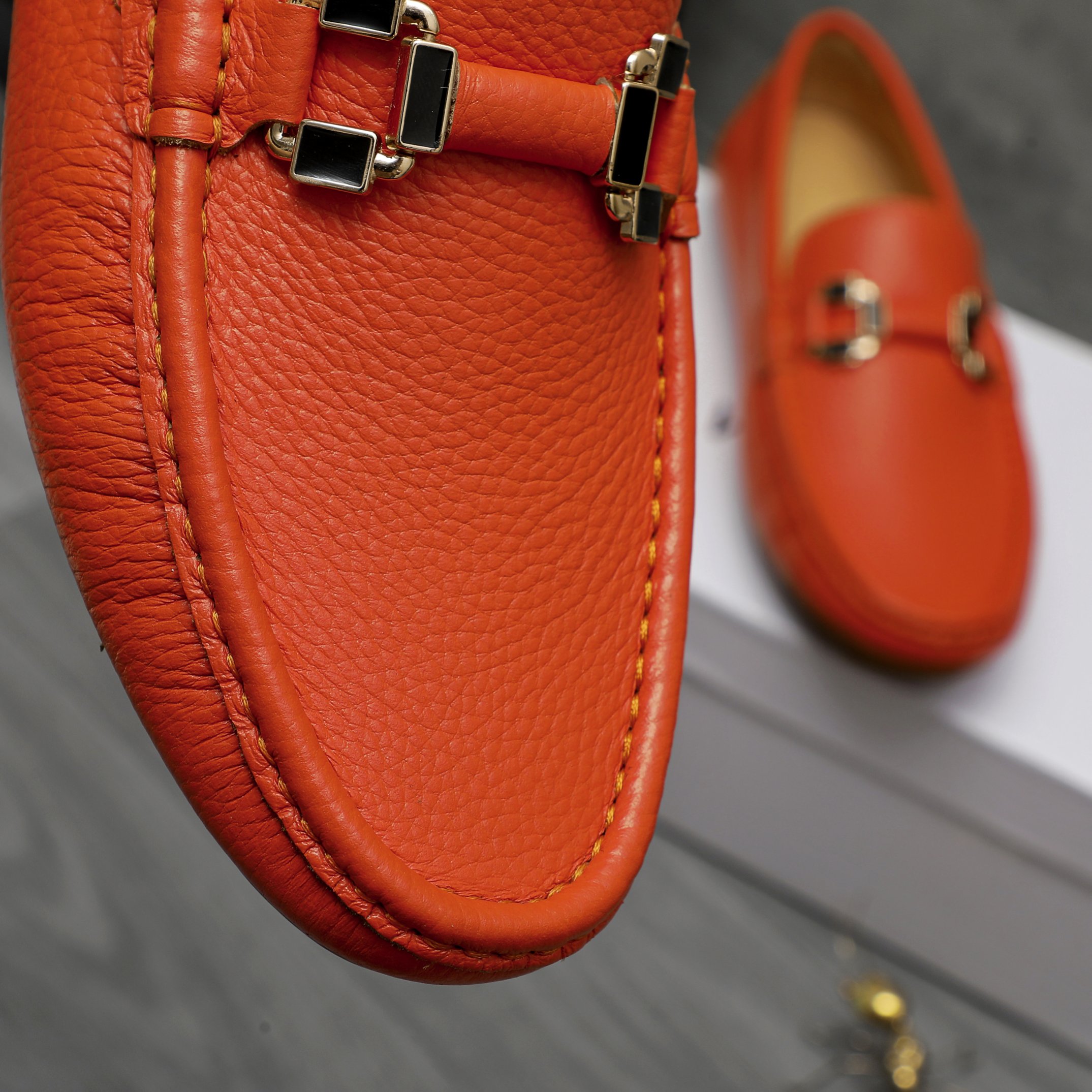 Versace Men's Leather Loafers Slip-on Casual Shoes 10 a1742453126308 7864