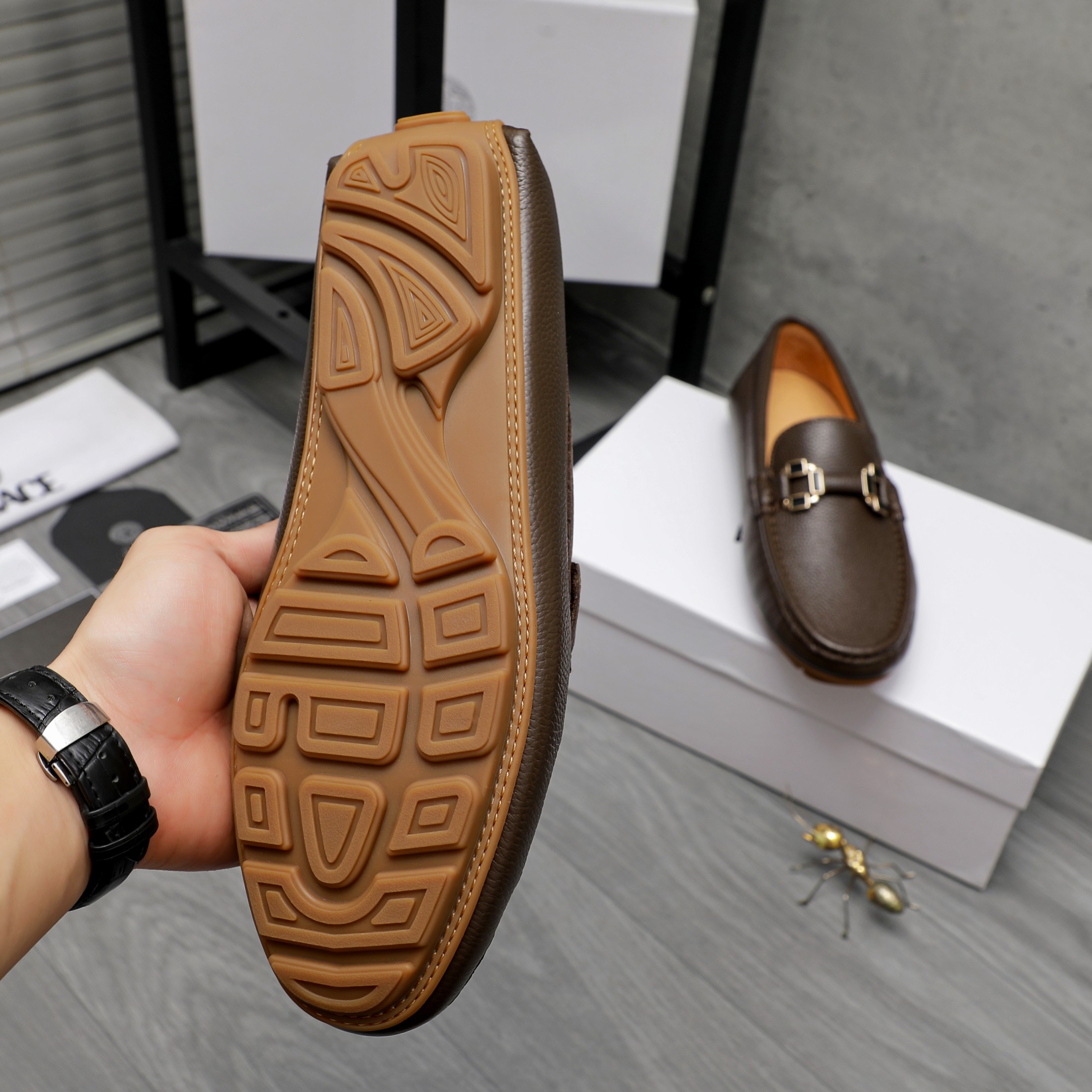 Versace Men's Casual Loafers Genuine Leather Slip-Ons, Sizes 38-44 9 a1742453241413 8507
