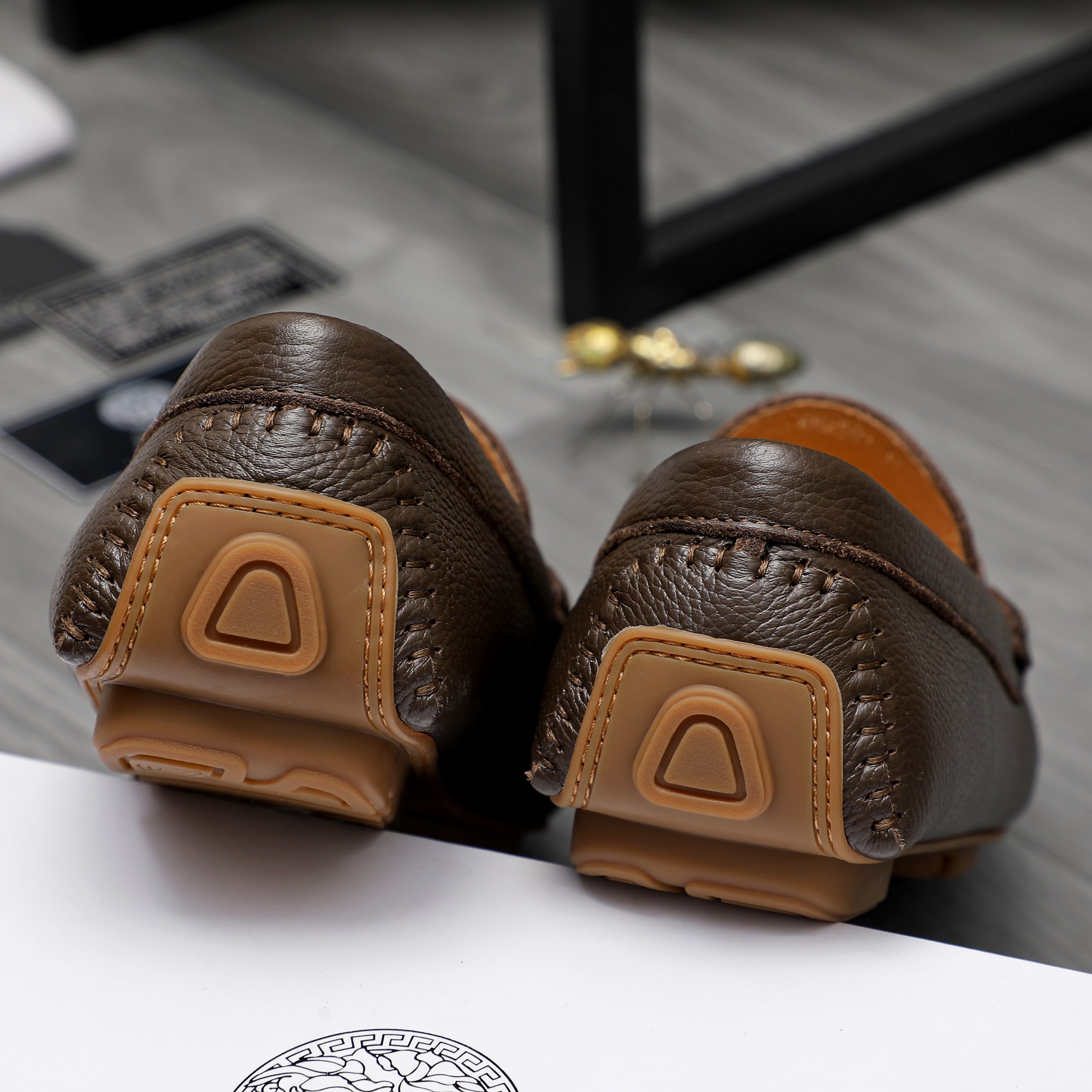 Versace Men's Casual Loafers Genuine Leather Slip-Ons, Sizes 38-44 11 a1742453243470 4815