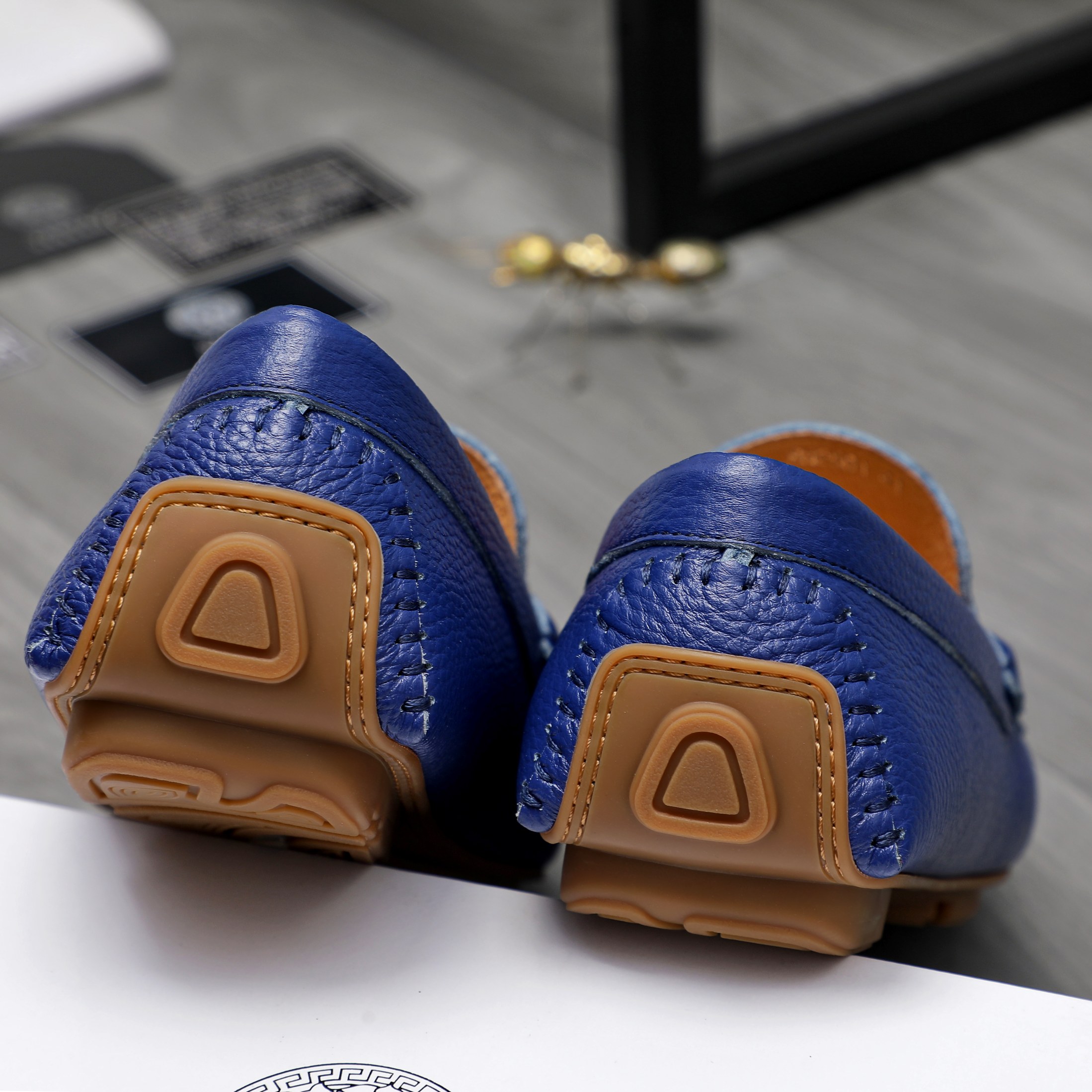 Versace Men's Leather Loafers Casual Slip-ons, Sizes 38-44 11 a1742453352923 1251