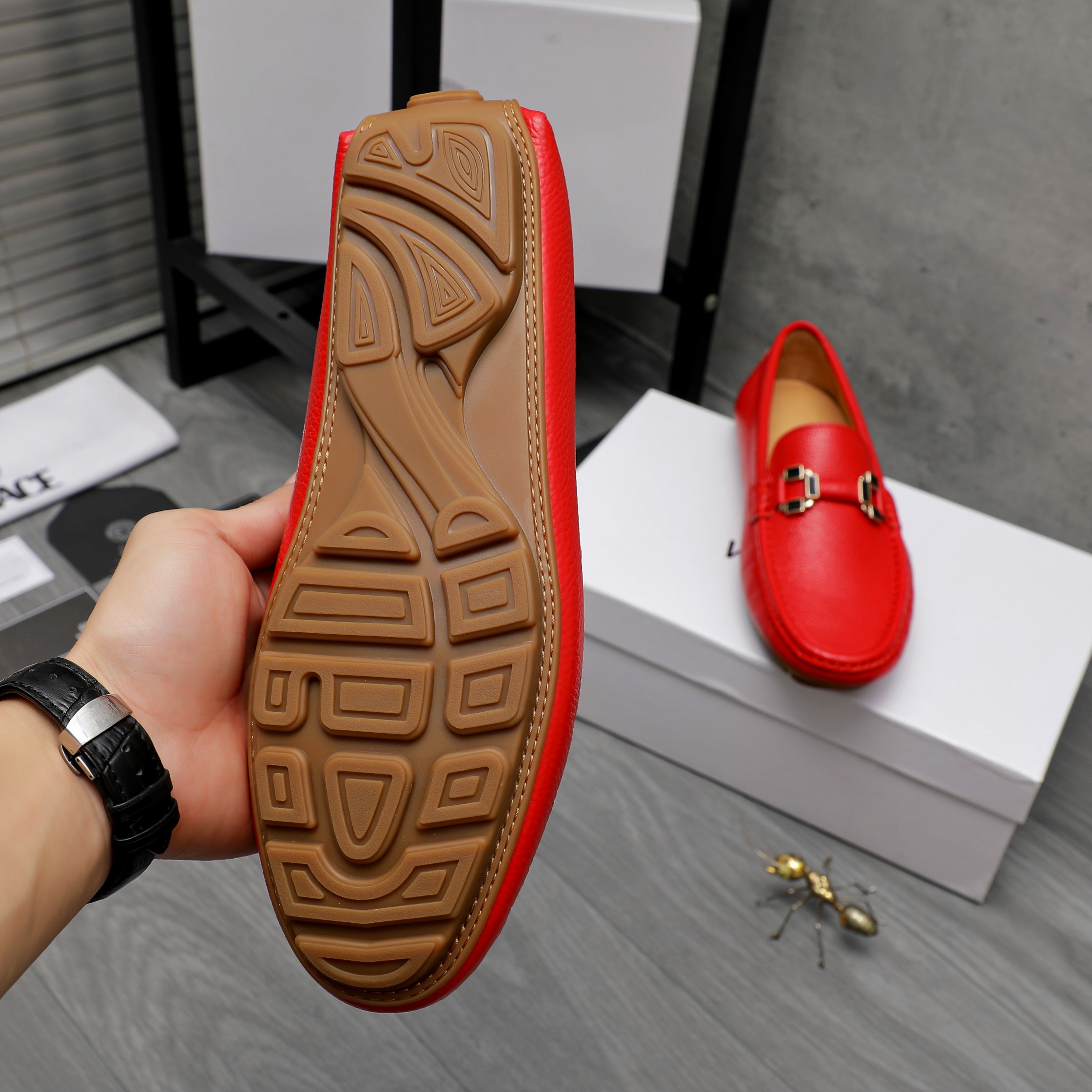 Versace Men's Leather Loafers: Stylish Slip-Ons in Multiple Colors 9 a1742453498112 3712