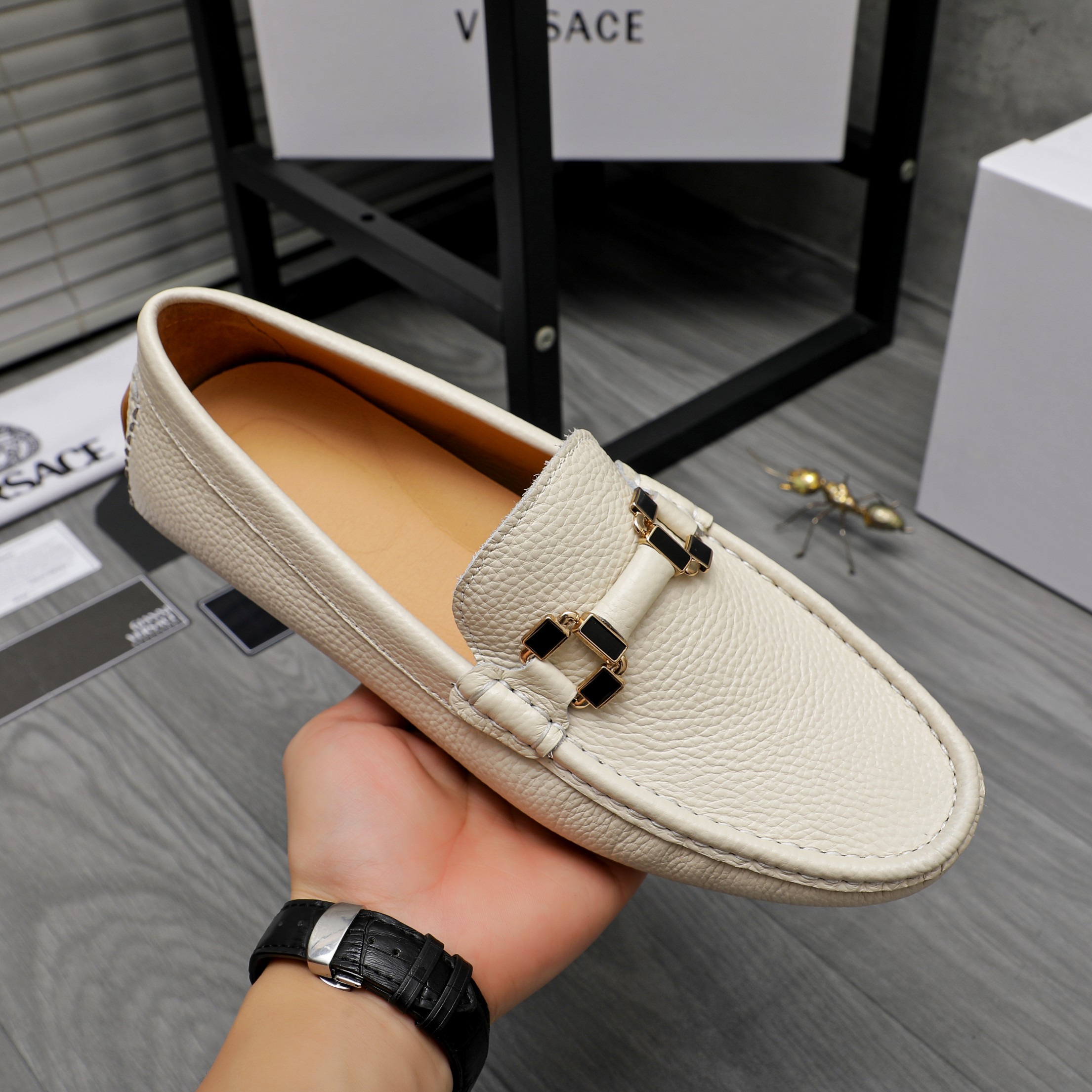 Versace Men's Leather Loafers - Classic Style & Comfort (Sizes 38-44) 8 a1742453586683 7765