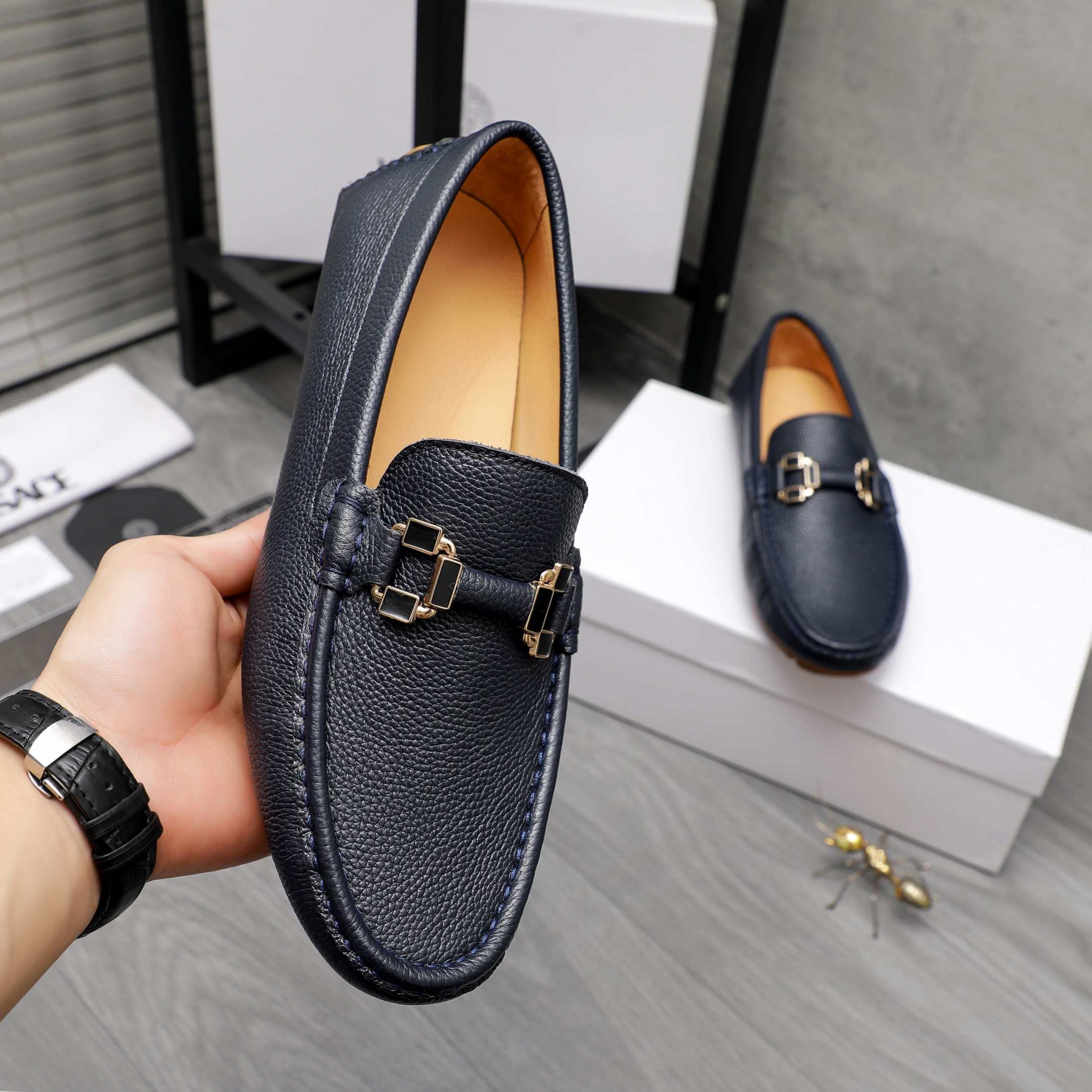 Versace Men's Casual Slip-On Loafers in Premium Suede Embossed Leather 6 a1742454011879 8363