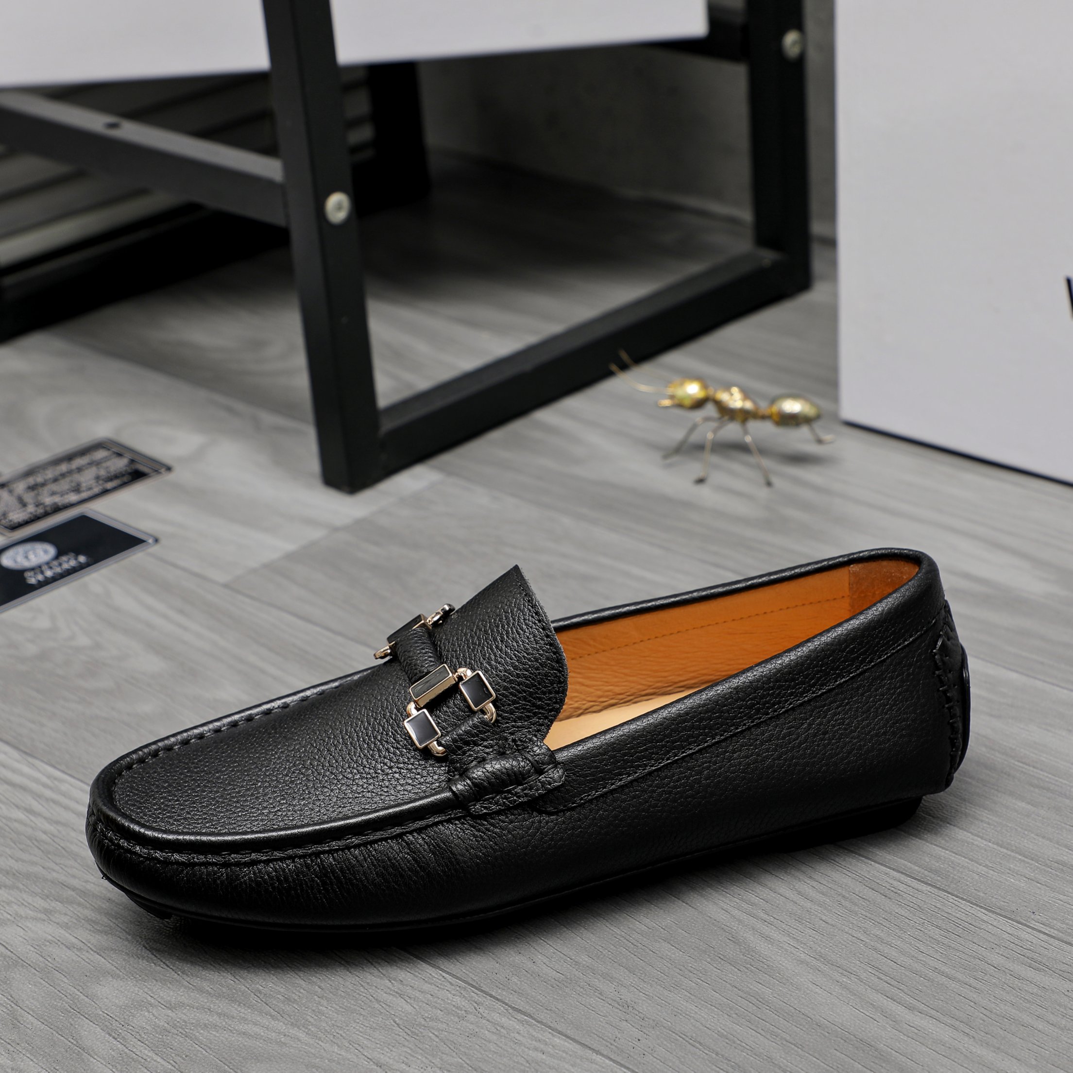 Versace Men's Leather Loafers Slip-on Casual Shoes, Sizes 38-44 7 a1742454779854 7625