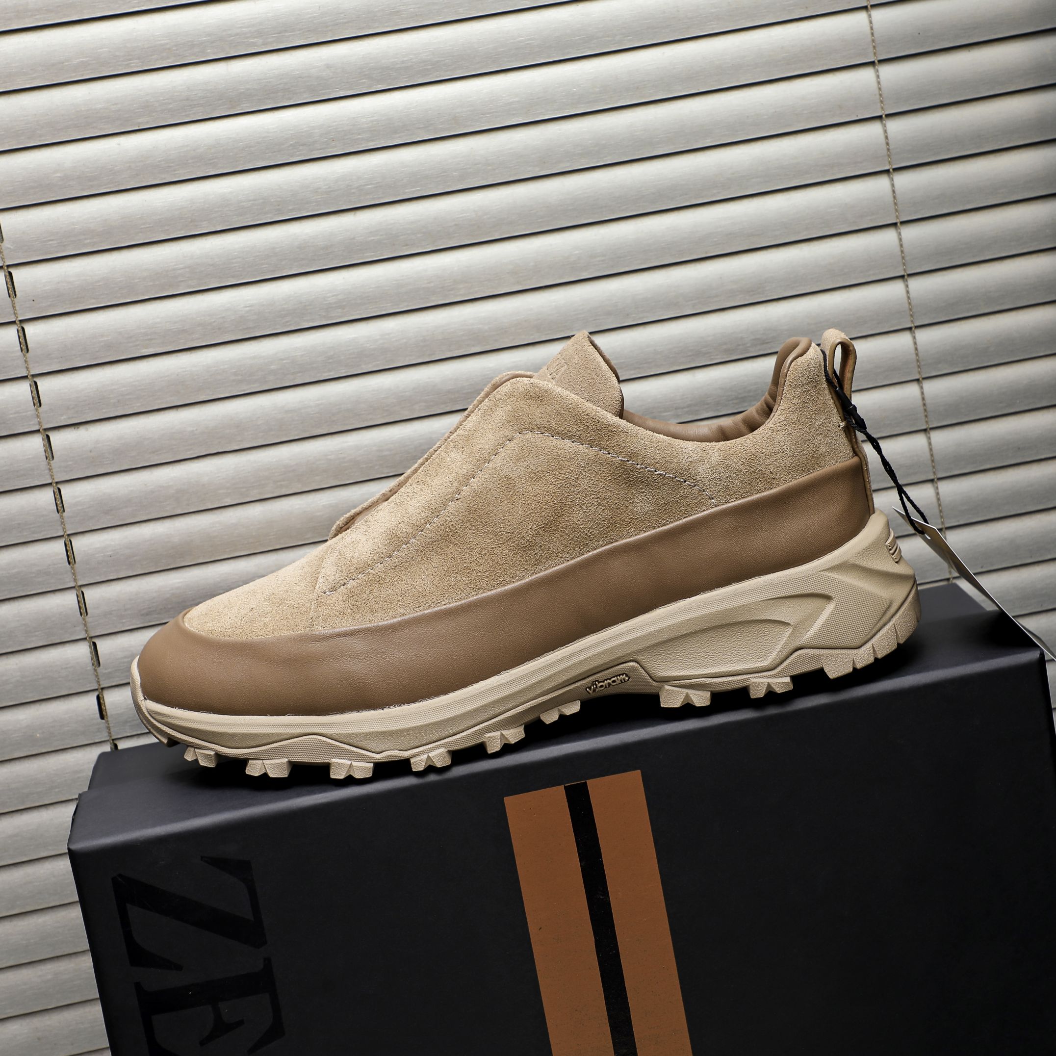 Ermenegildo Zegna Leather Slip-On Sneakers, Casual Style, Multiple Colors 6 a1743472827406 8556