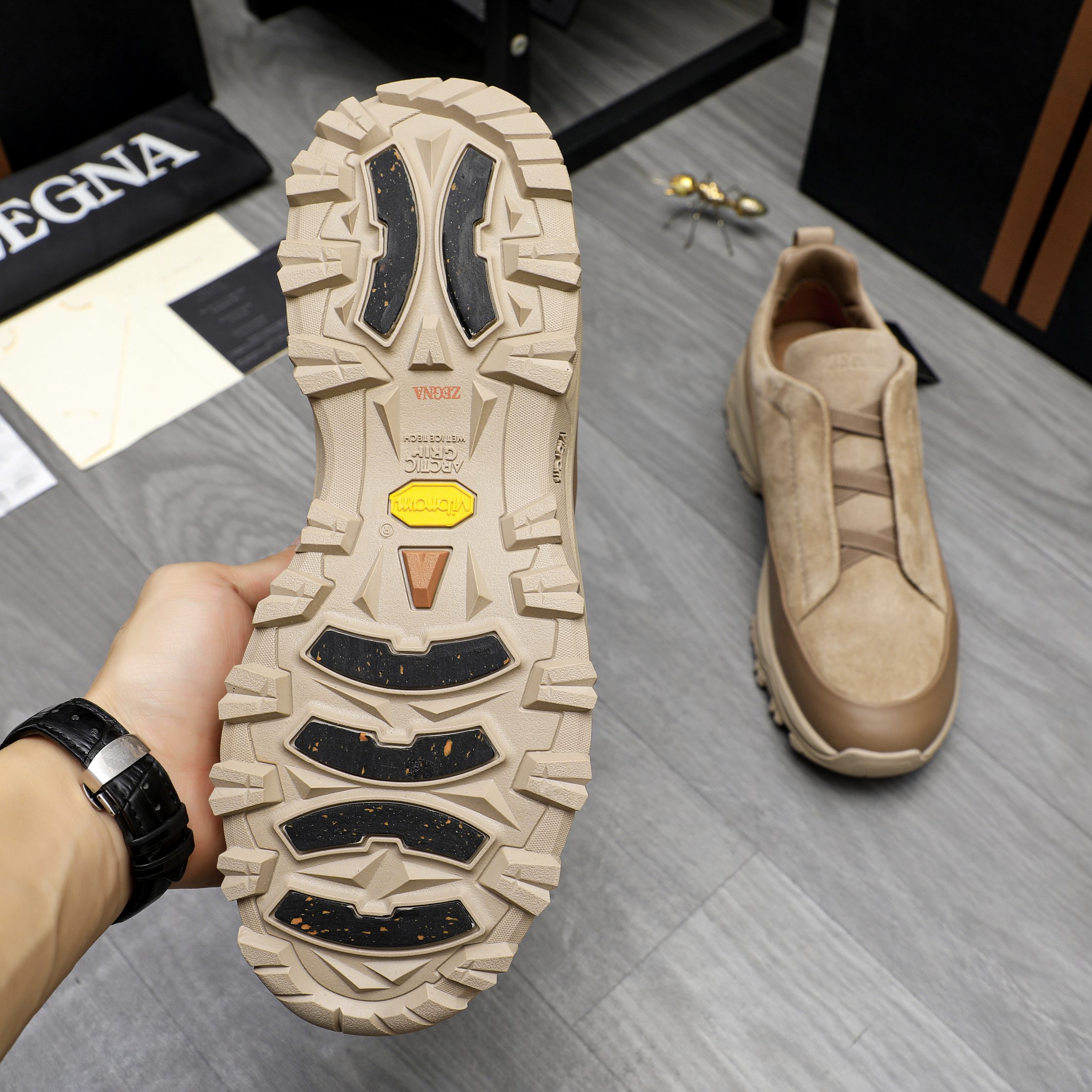 Ermenegildo Zegna Leather Slip-On Sneakers, Casual Style, Multiple Colors 8 a1743472830092 0265