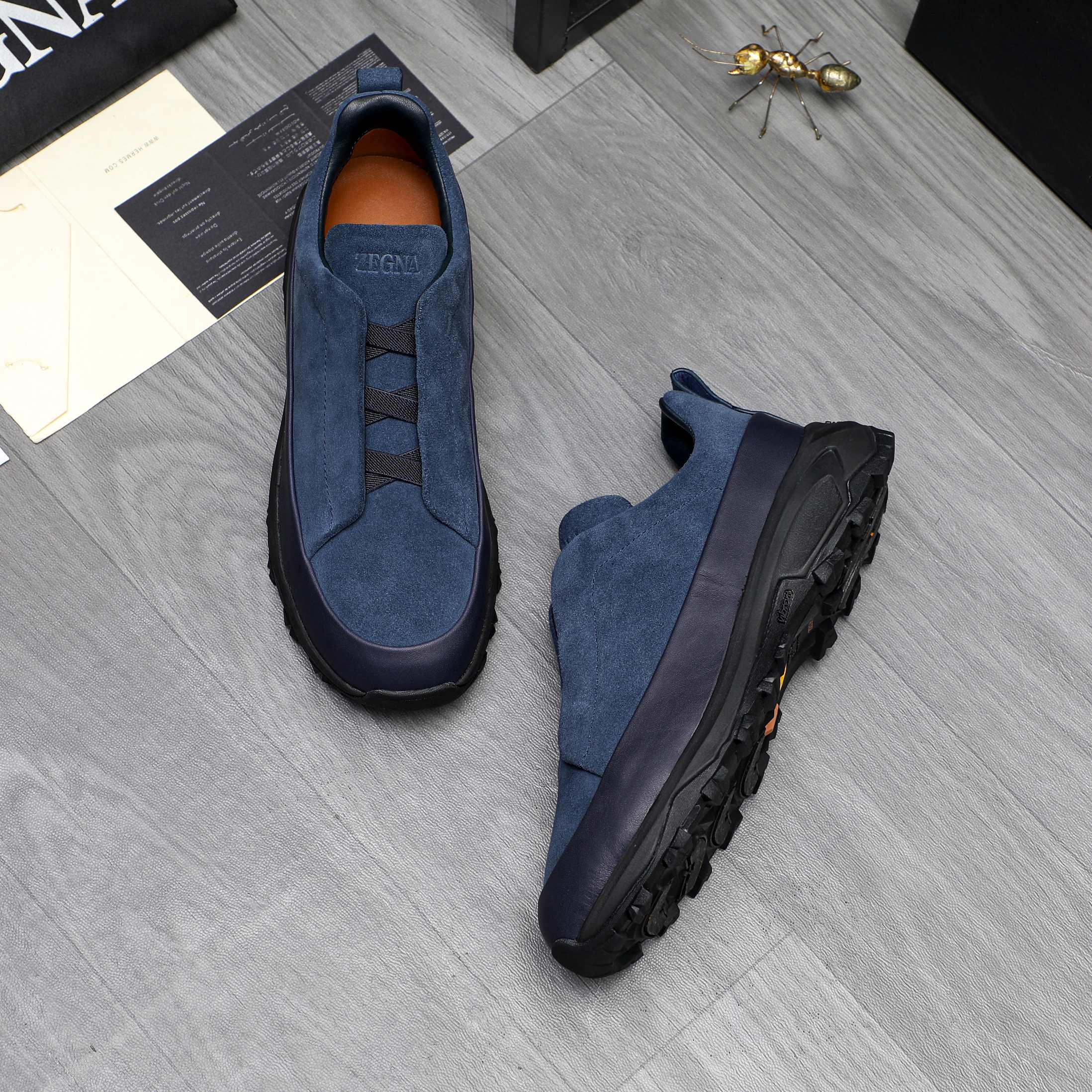 Ermenegildo Zegna Leather Slip-On Sneakers, Casual Shoes For Men 5 a1743473596217 3363