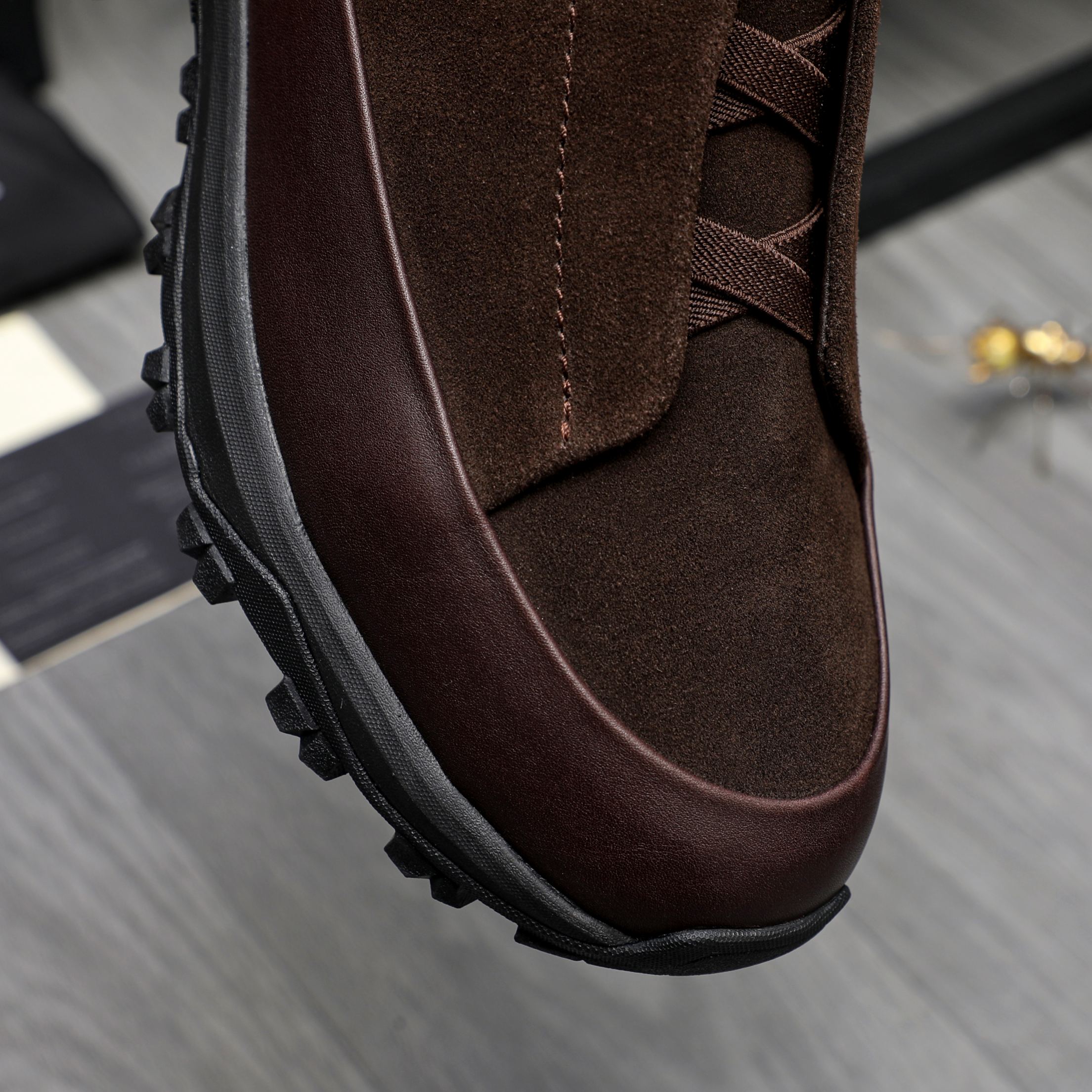 Ermenegildo Zegna Men's Leather Slip-On Sneakers - Stylish & Comfortable 9 a1743473742921 0837