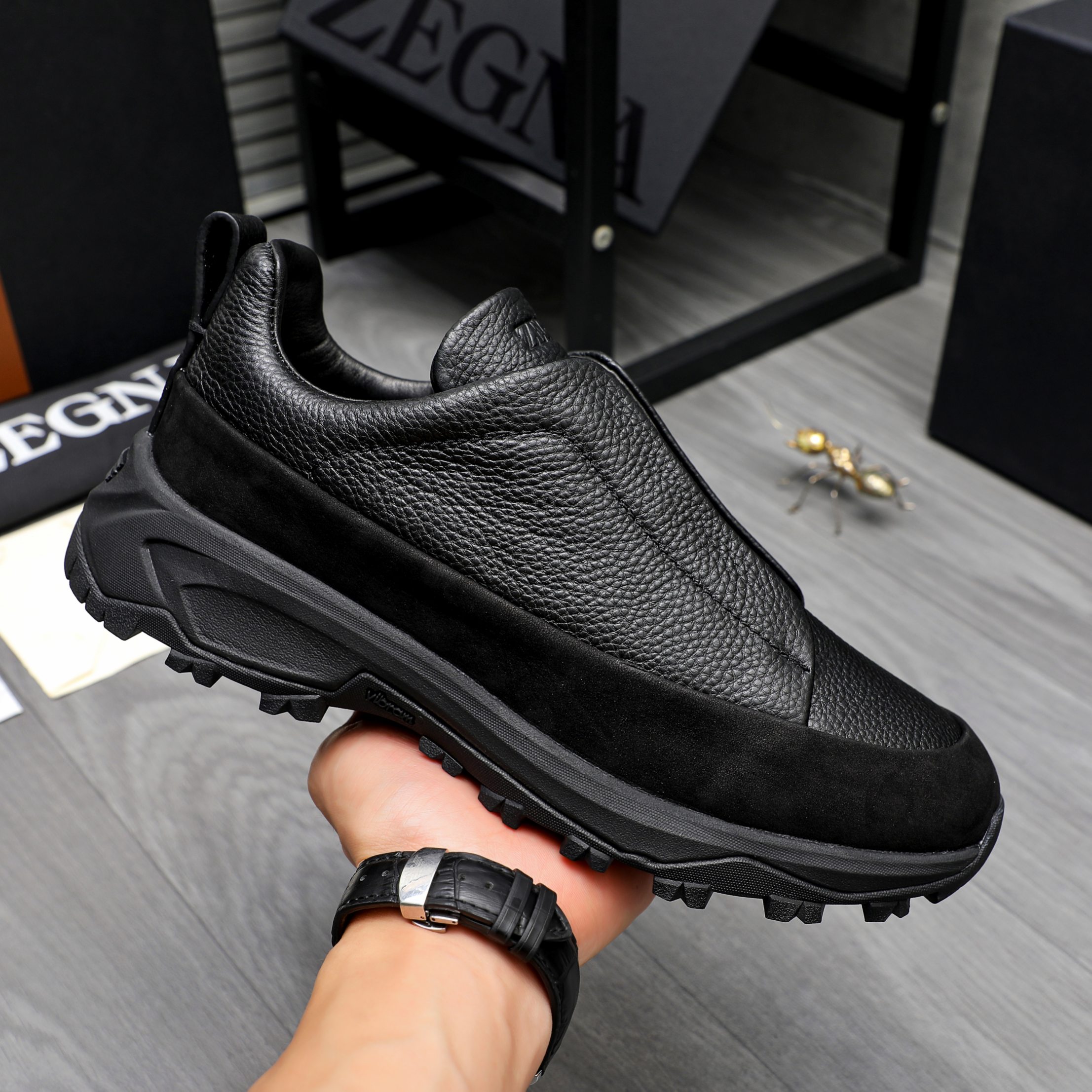 Ermenegildo Zegna Leather Slip-On Sneakers - Style & Comfort, Sizes 38-44 7 a1743487130172 6171