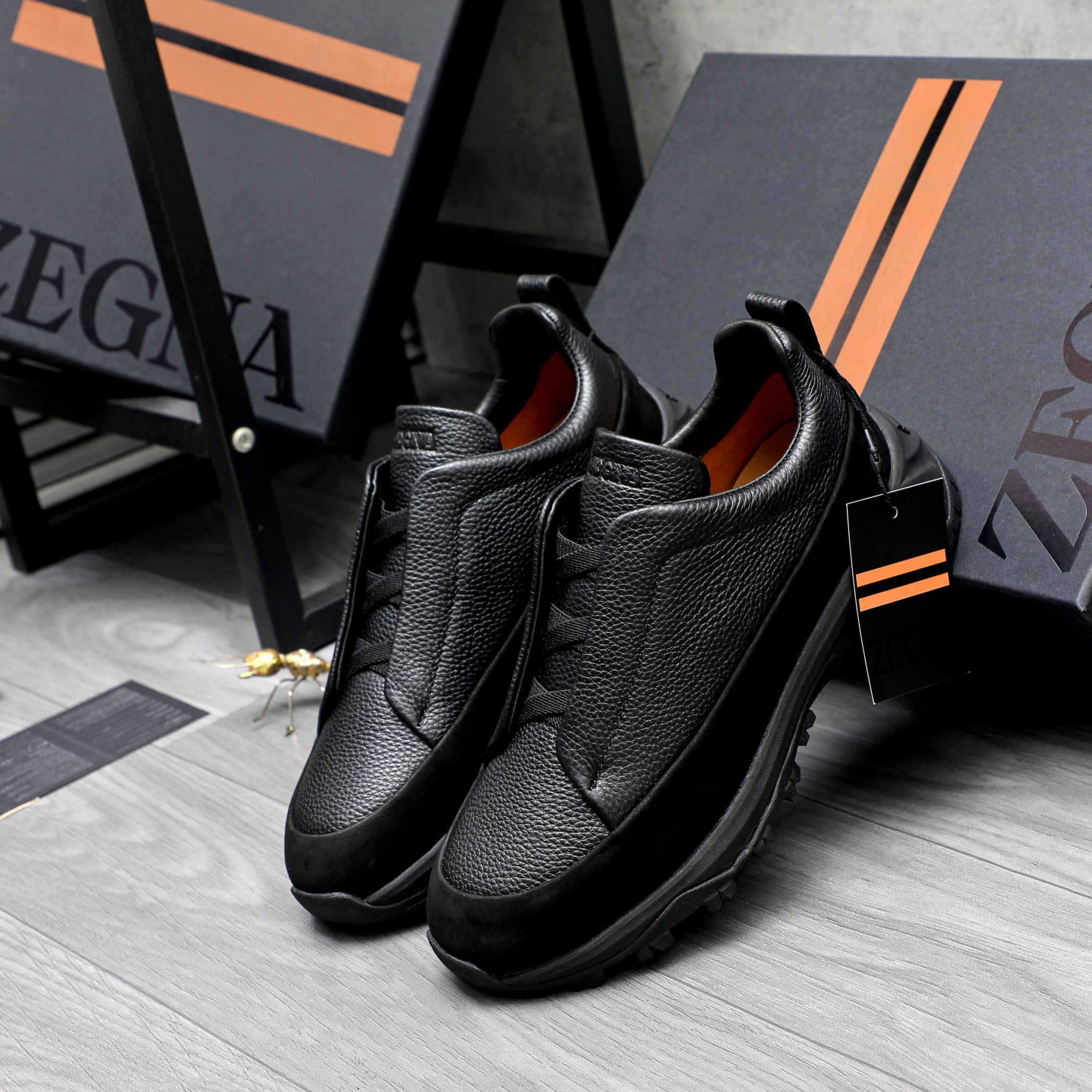 Ermenegildo Zegna Leather Slip-On Sneakers - Style & Comfort, Sizes 38-44 3 a1743487130306 1047