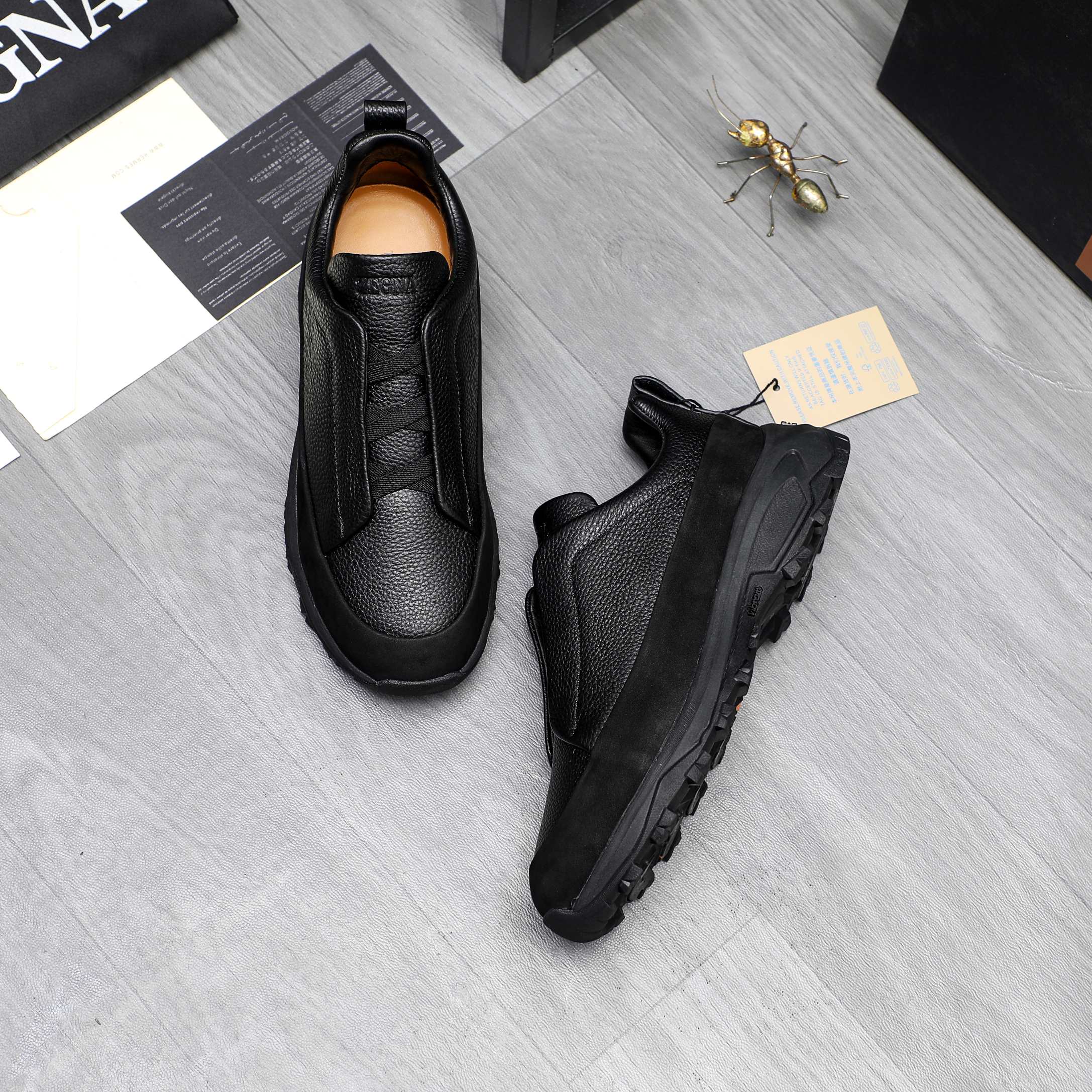 Ermenegildo Zegna Leather Slip-On Sneakers - Style & Comfort, Sizes 38-44 5 a1743487133374 7881