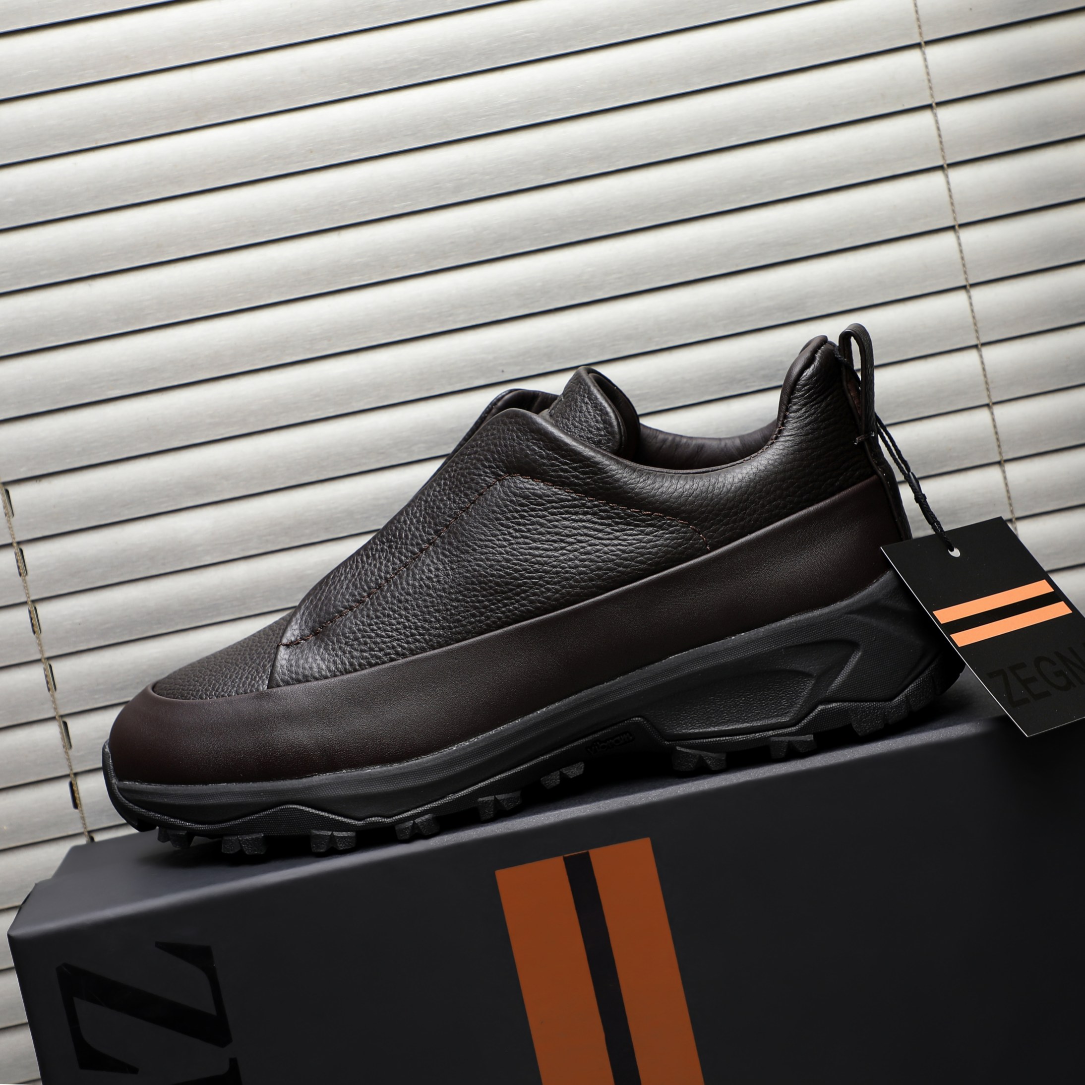 Ermenegildo Zegna Leather Slip-On Sneakers, Comfortable & Stylish 6 a1743487289678 2103