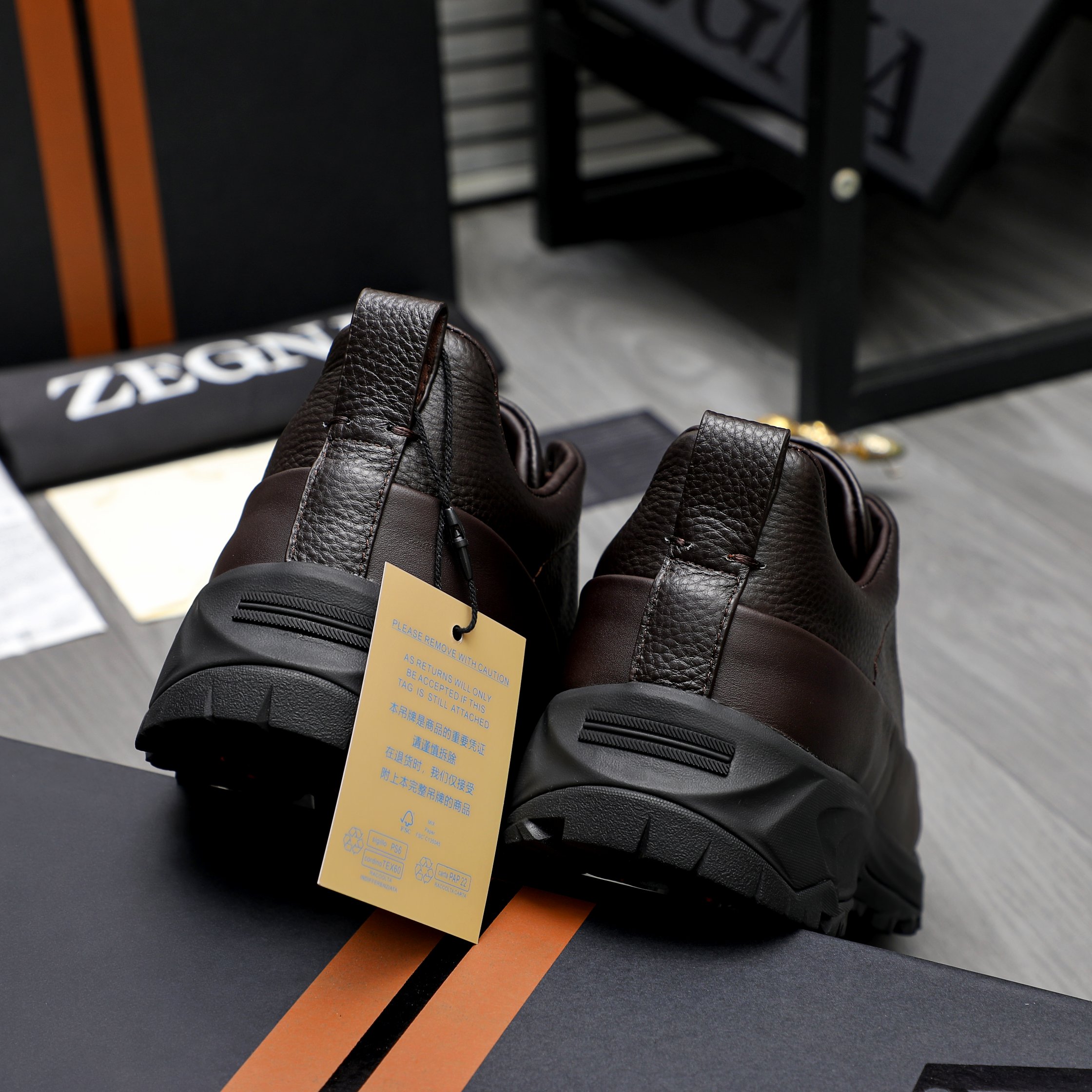 Ermenegildo Zegna Leather Slip-On Sneakers, Comfortable & Stylish 11 a1743487291866 3062