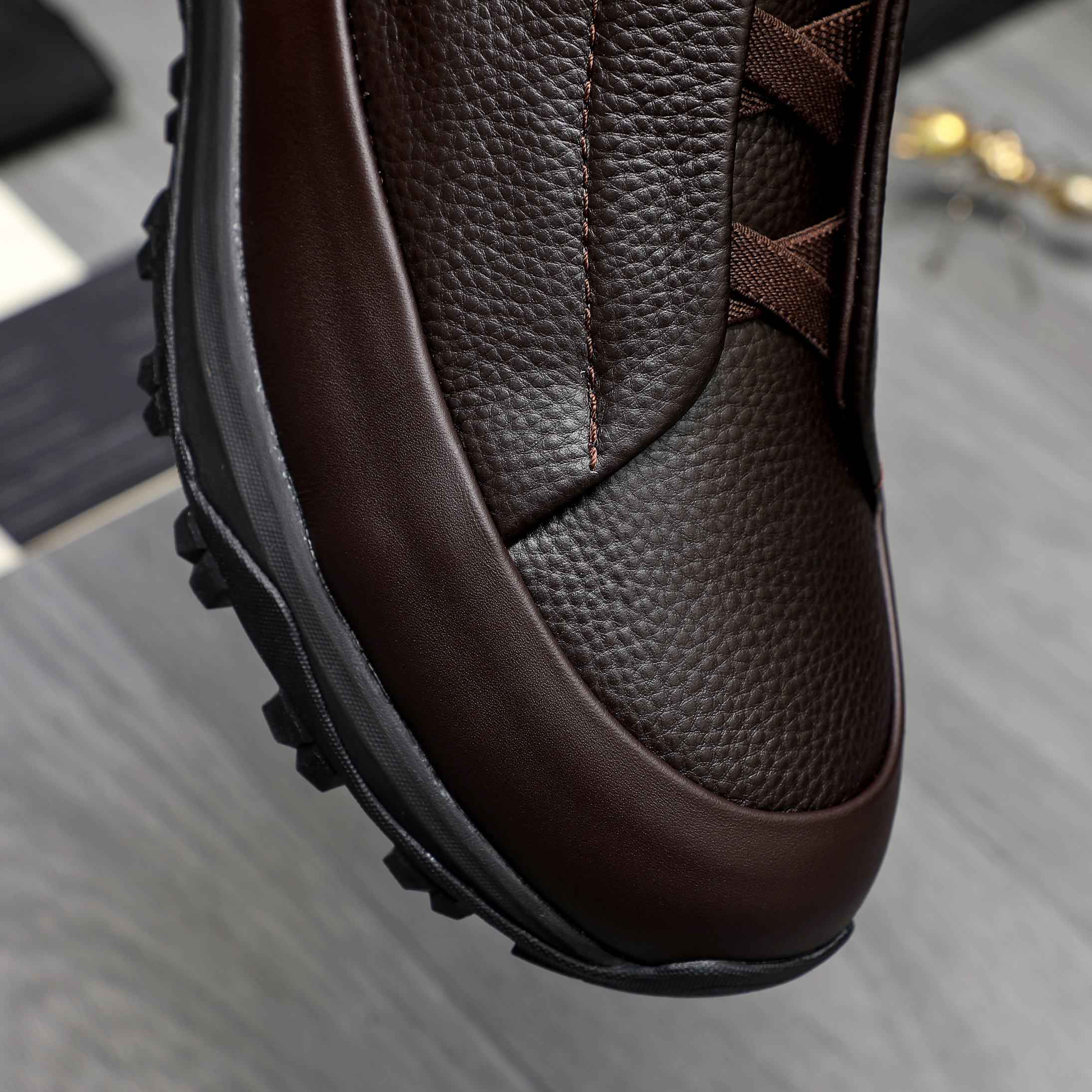 Ermenegildo Zegna Leather Slip-On Sneakers, Comfortable & Stylish 9 a1743487292229 0256