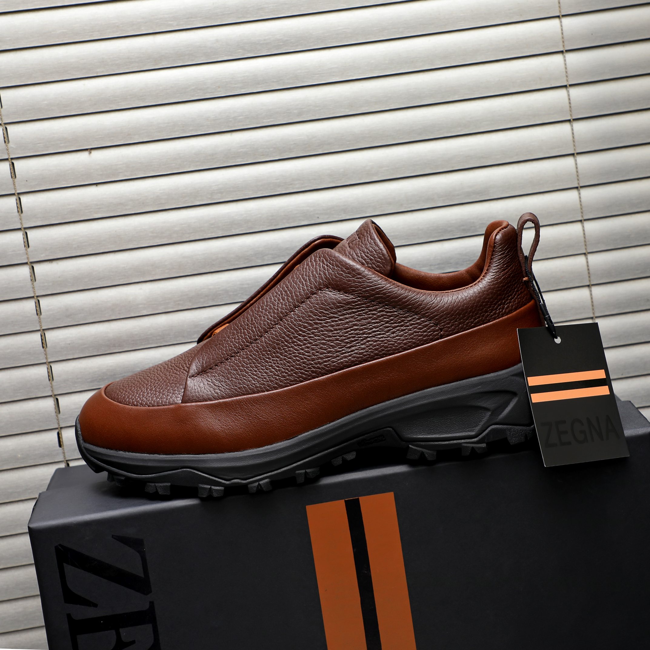 Ermenegildo Zegna Leather Slip-On Sneakers: Stylish Comfort in Multiple Colors 6 a1743487395481 7355