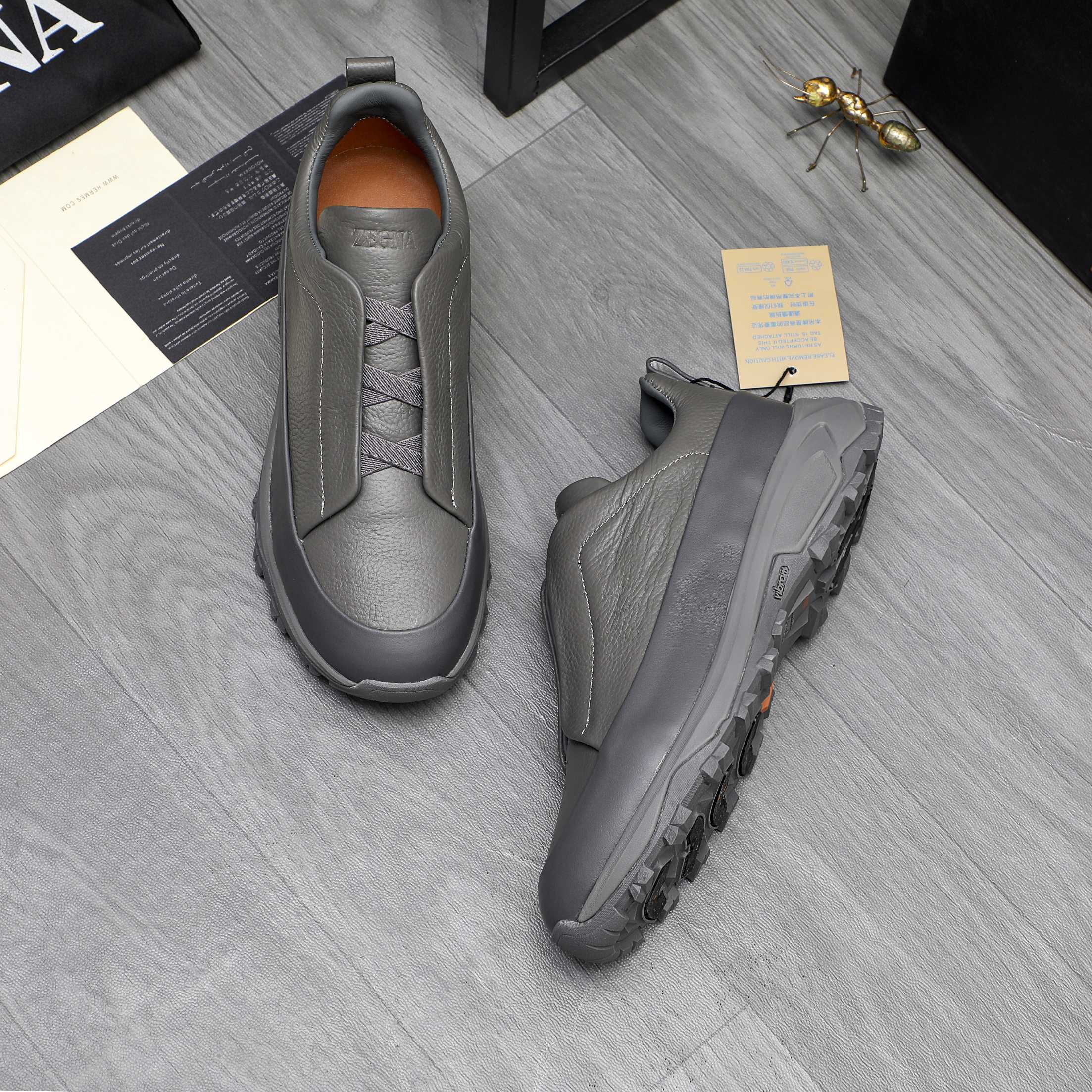 Ermenegildo Zegna Leather Slip-On Sneakers - Elegant Comfort & Style (Sizes 38-44) 5 a1743487925481 8002