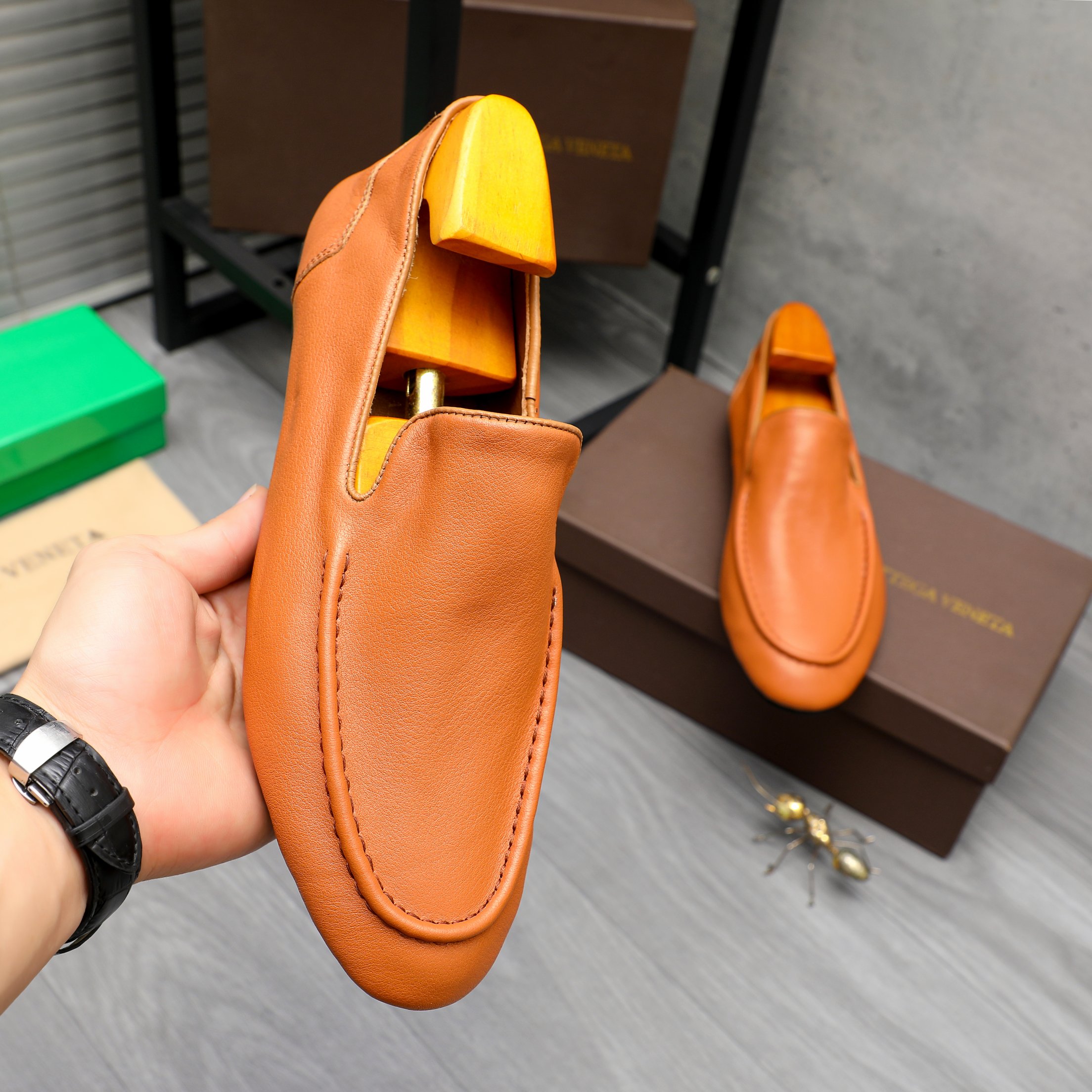 Bottega Veneta Men's Leather Loafers Slip-Ons, Multiple Colors & Sizes 6 a1743577090436 6360