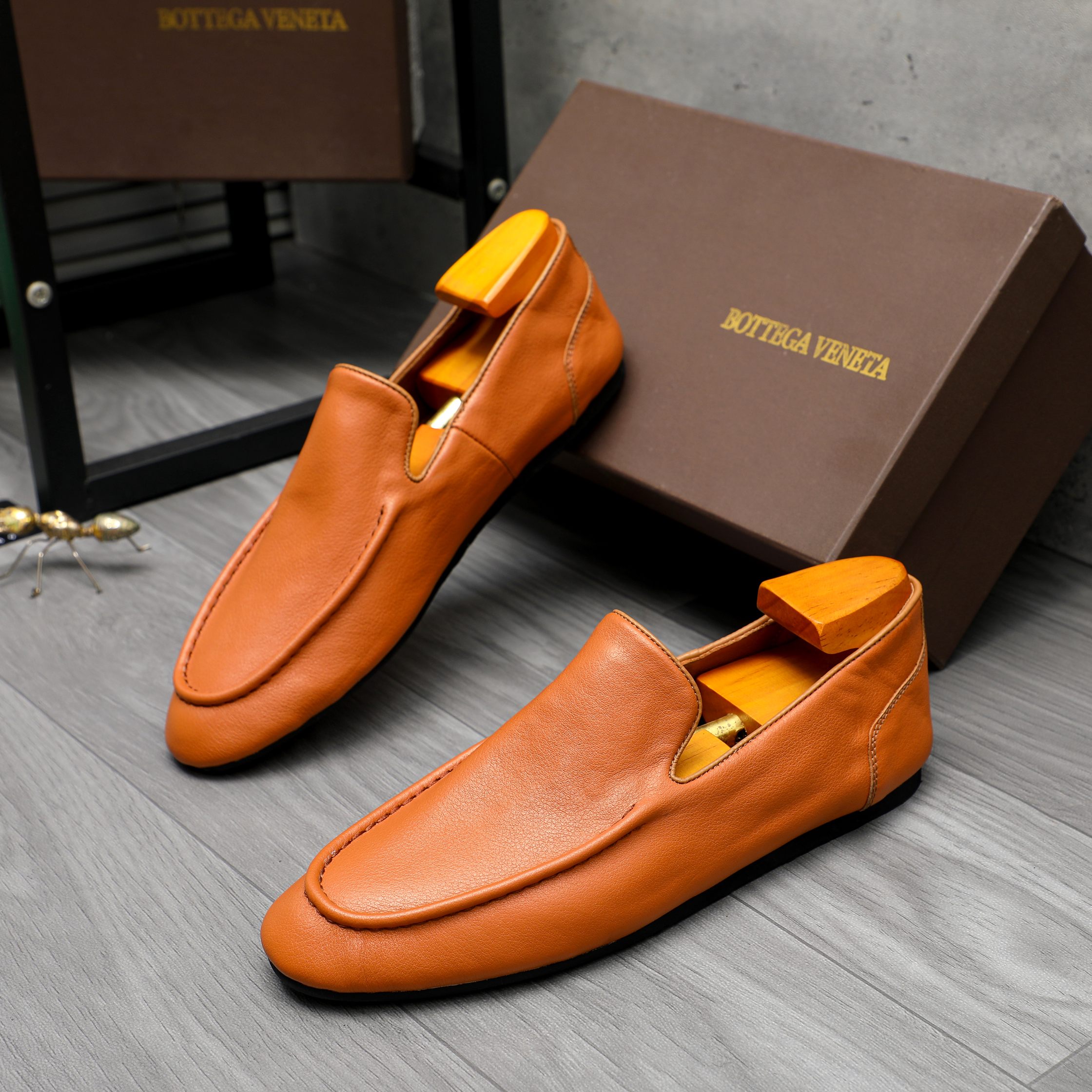 Bottega Veneta Men's Leather Loafers Slip-Ons, Multiple Colors & Sizes 5 a1743577090461 0876