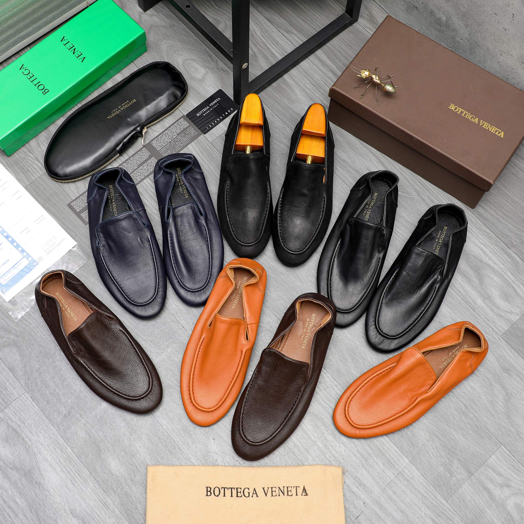 Bottega Veneta Men's Leather Loafers Slip-Ons, Multiple Colors & Sizes 2 a1743577090728 1834
