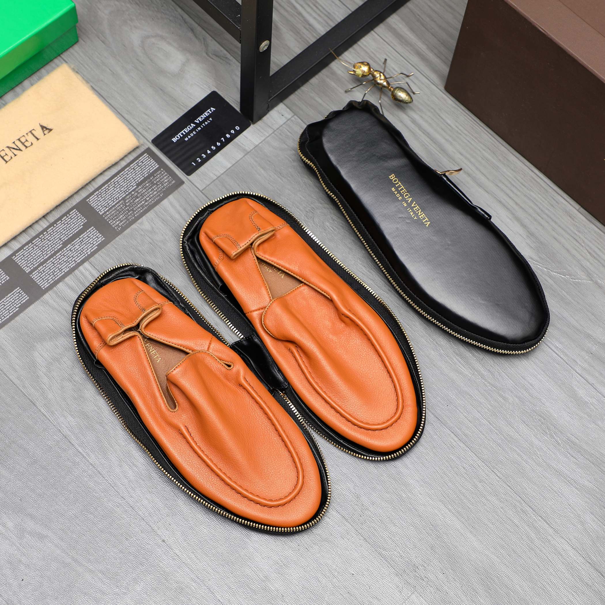Bottega Veneta Men's Leather Loafers Slip-Ons, Multiple Colors & Sizes 3 a1743577091196 3501