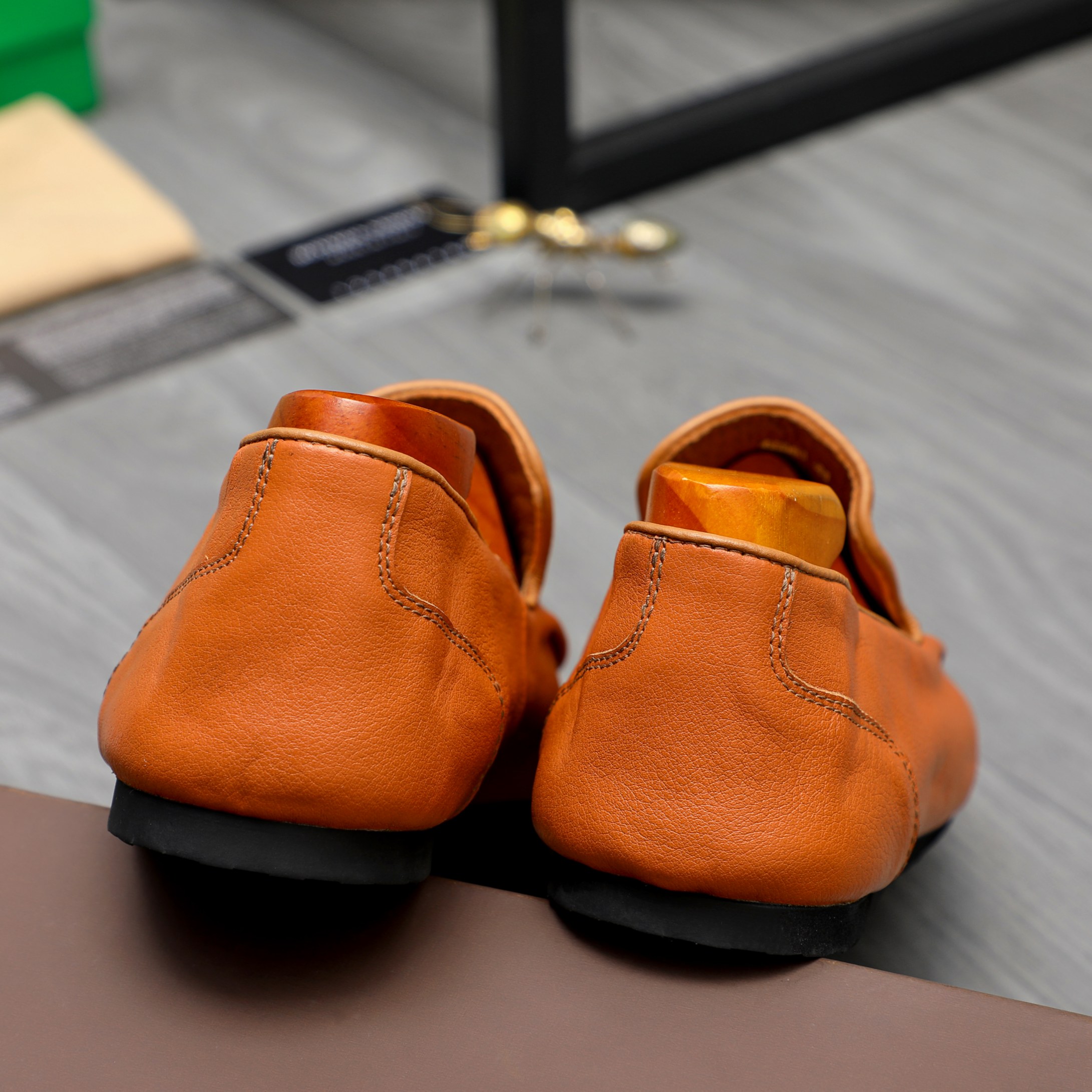 Bottega Veneta Men's Leather Loafers Slip-Ons, Multiple Colors & Sizes 11 a1743577095647 0110