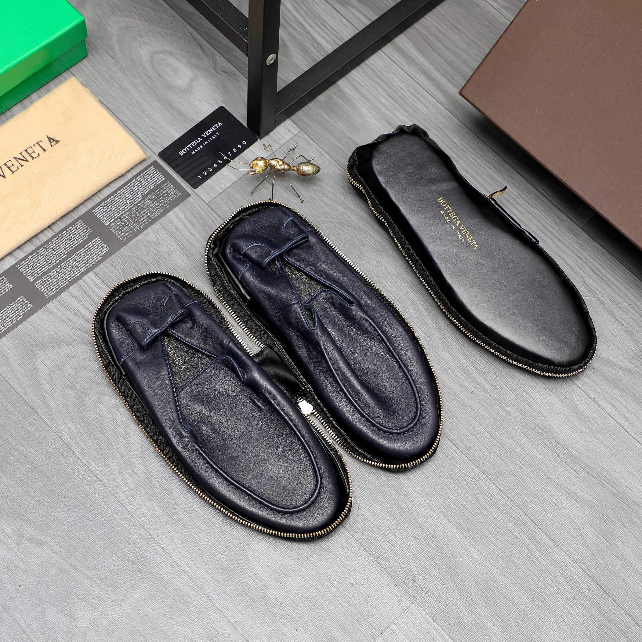 Bottega Veneta Men's Leather Slip-On Loafers Shoes 3 a1743577438328 4715