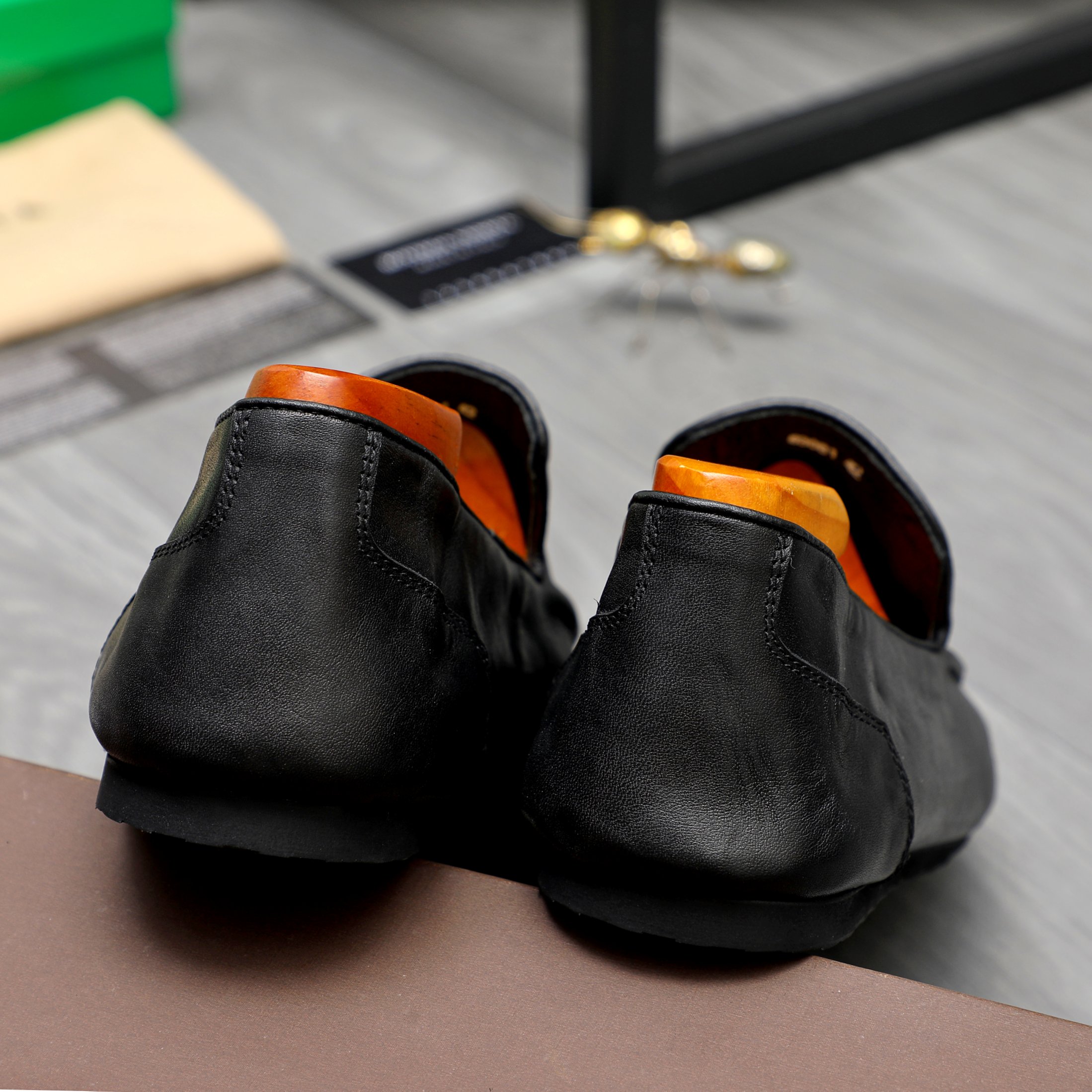 Bottega Veneta Men's Leather Slip-On Loafers, Premium Italian Craftsmanship 11 a1743577785097 1618