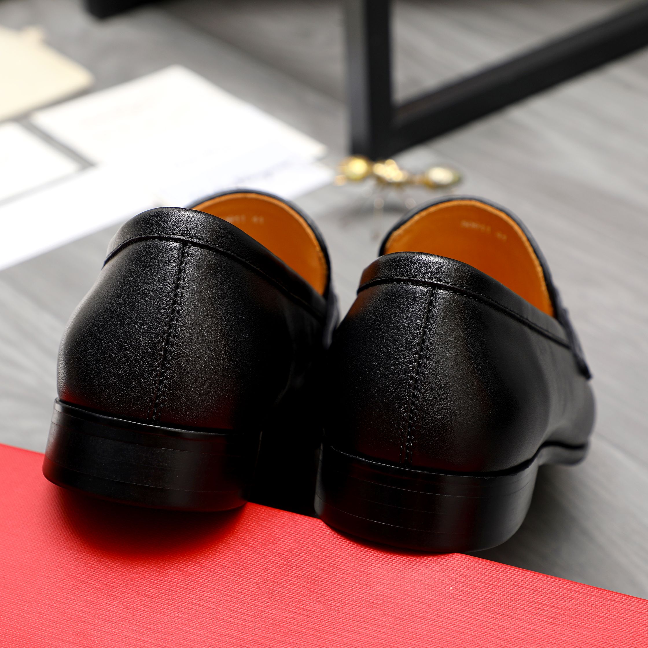 Salvatore Ferragamo Men's Black Leather Loafers With Buckle Detail 11 a1743579730023 5518