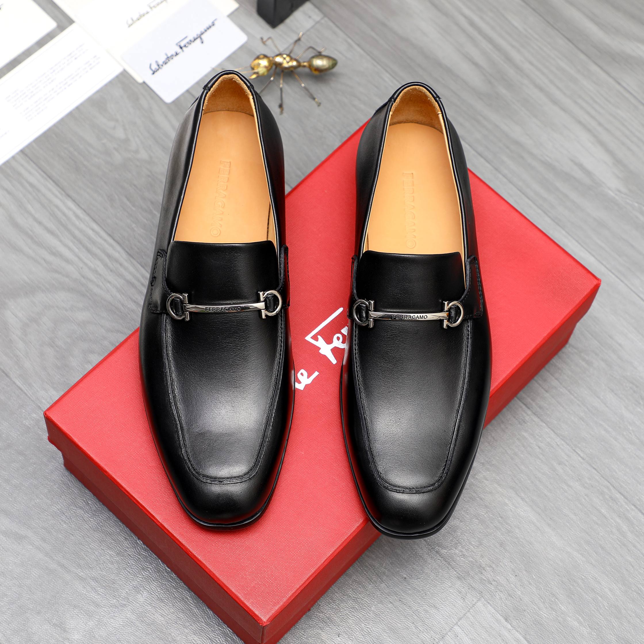Salvatore Ferragamo Men's Leather Loafers Slip-Ons Business Dress Shoes 3 a1743579979677 3225