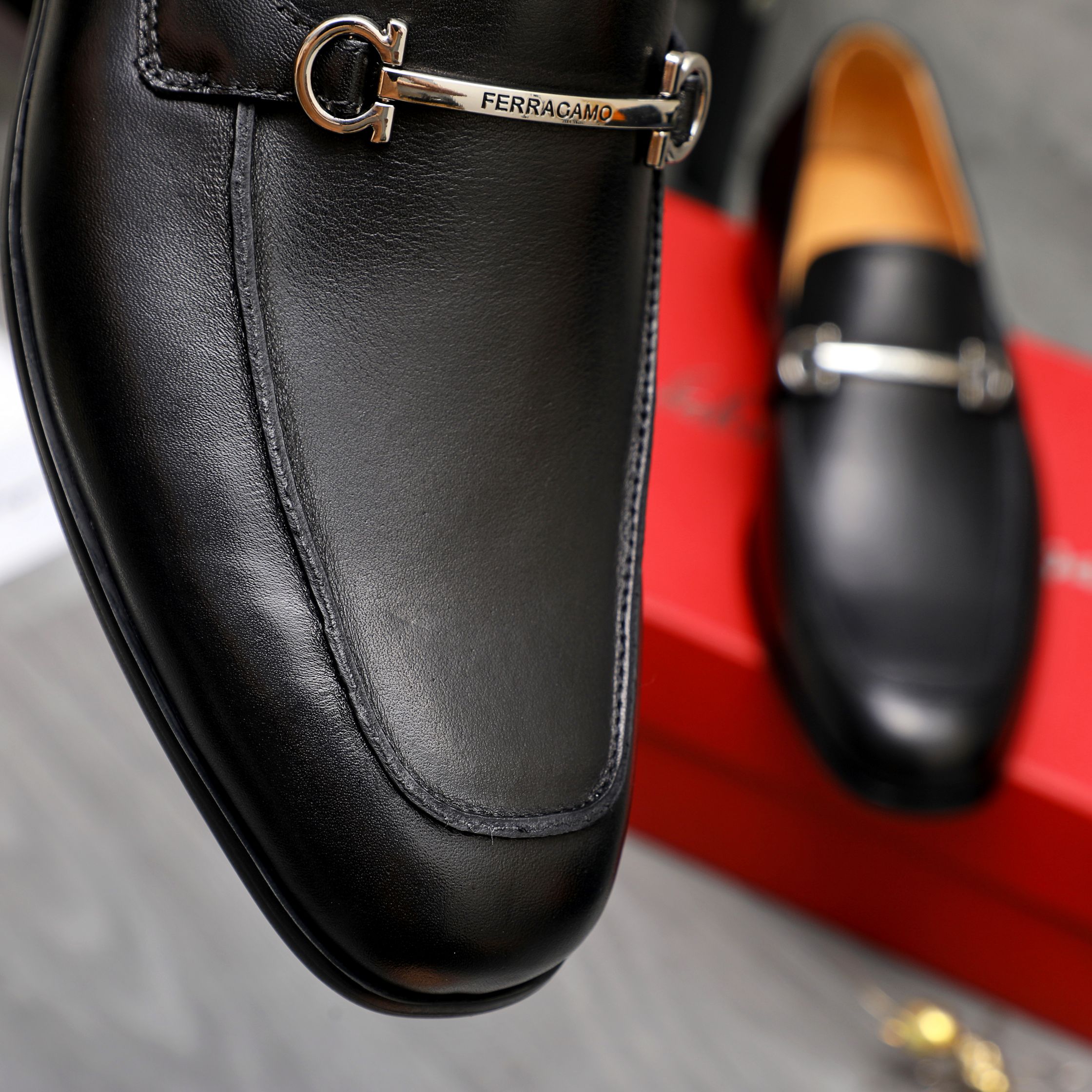 Salvatore Ferragamo Men's Leather Loafers Slip-Ons Business Dress Shoes 10 a1743579981315 6371