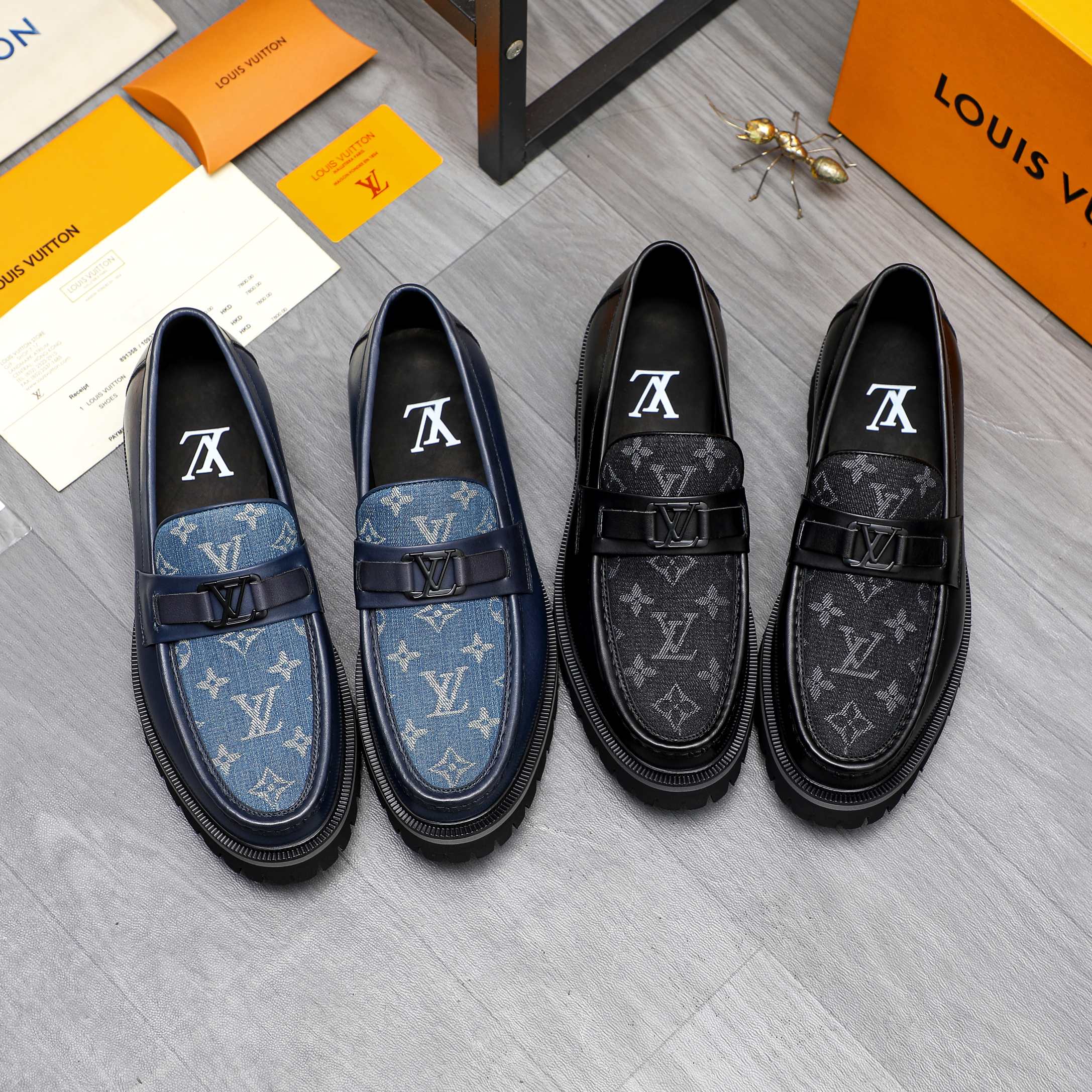Louis Vuitton Men's Leather Loafers Business Casual Slip-On Shoes 2 a1744097232027 1871