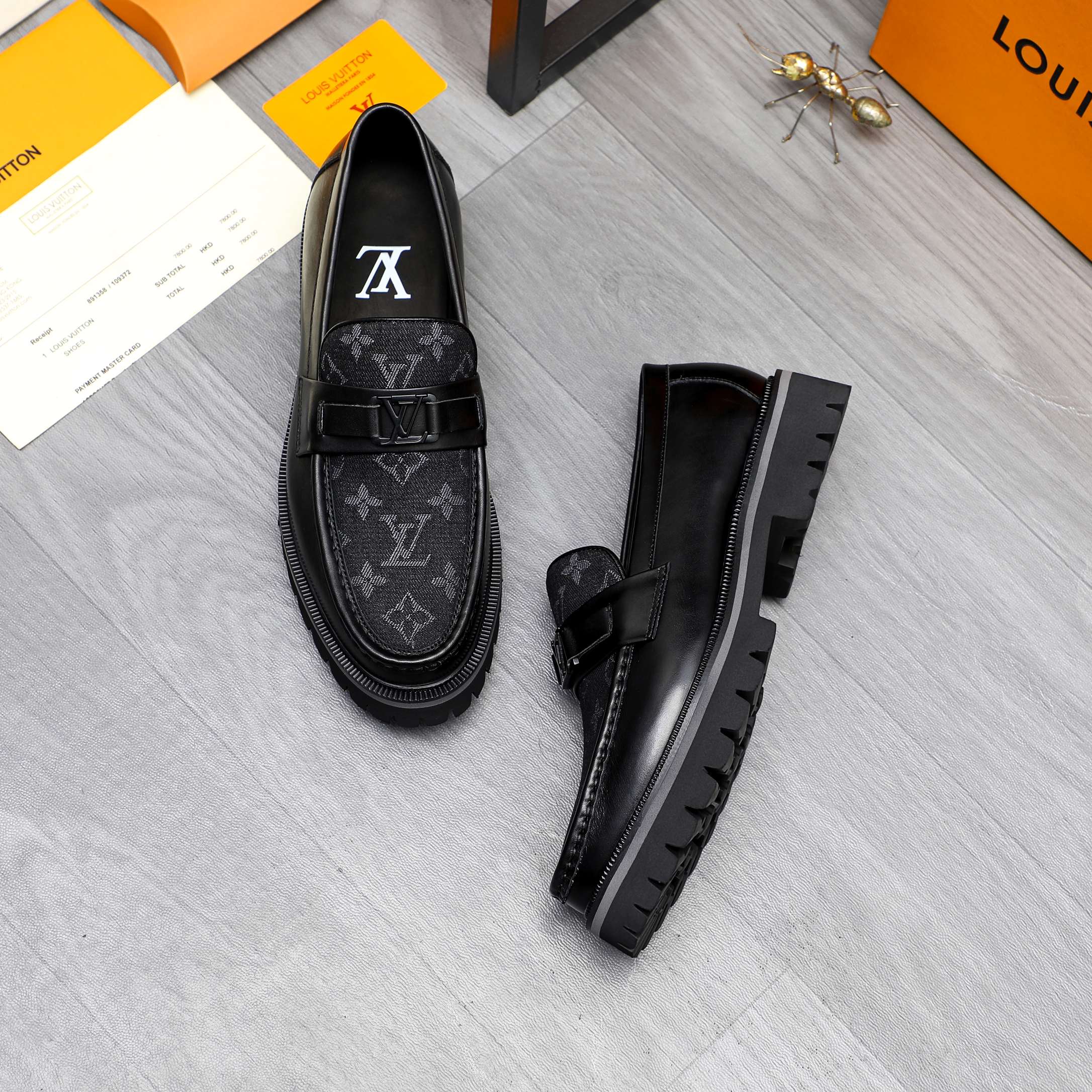 Louis Vuitton Men's Leather Loafers Business Casual Slip-On Shoes 5 a1744097585317 4608