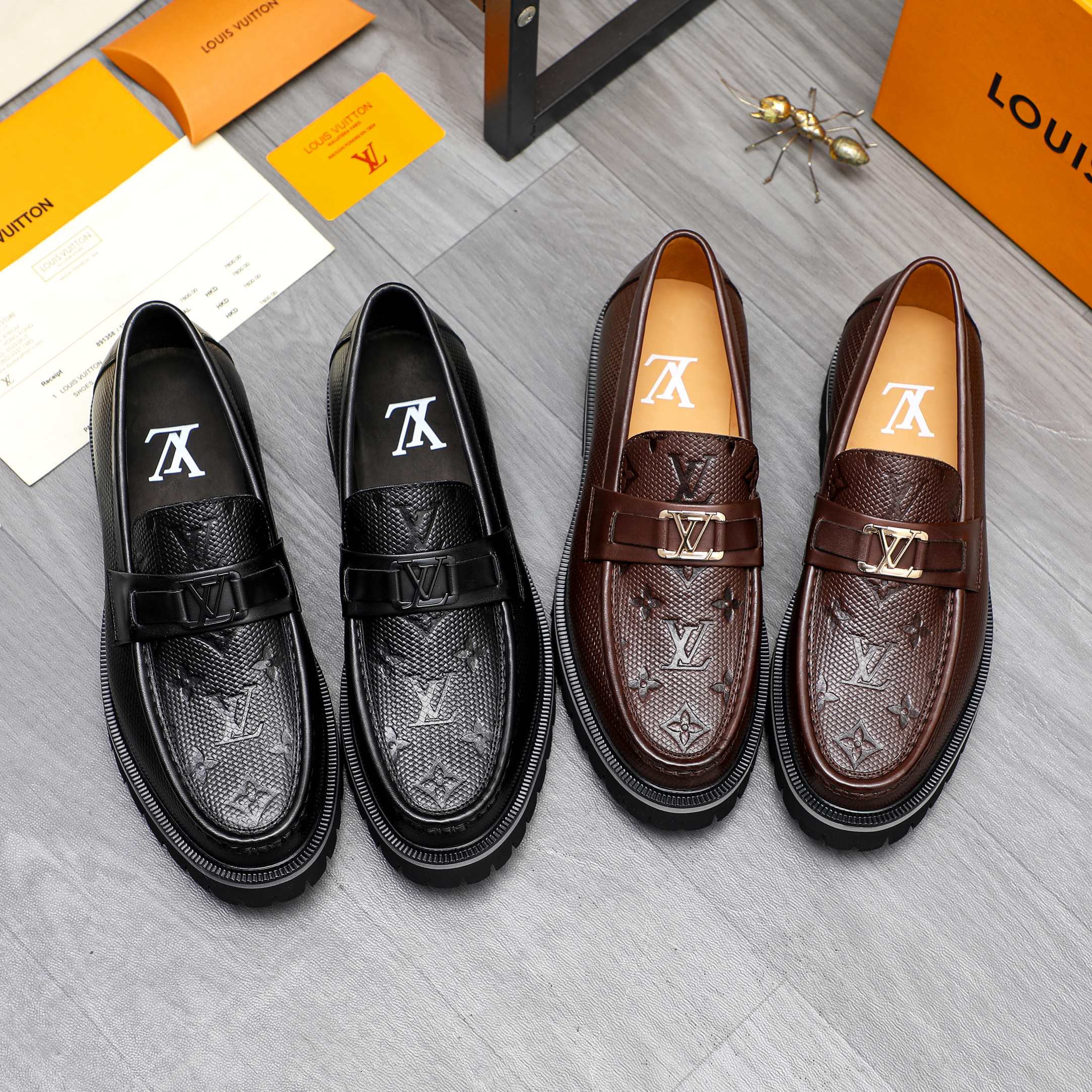 Louis Vuitton Men's Leather Loafers Slip-Ons Dress Shoes Size 39-44 2 a1744097732950 1730