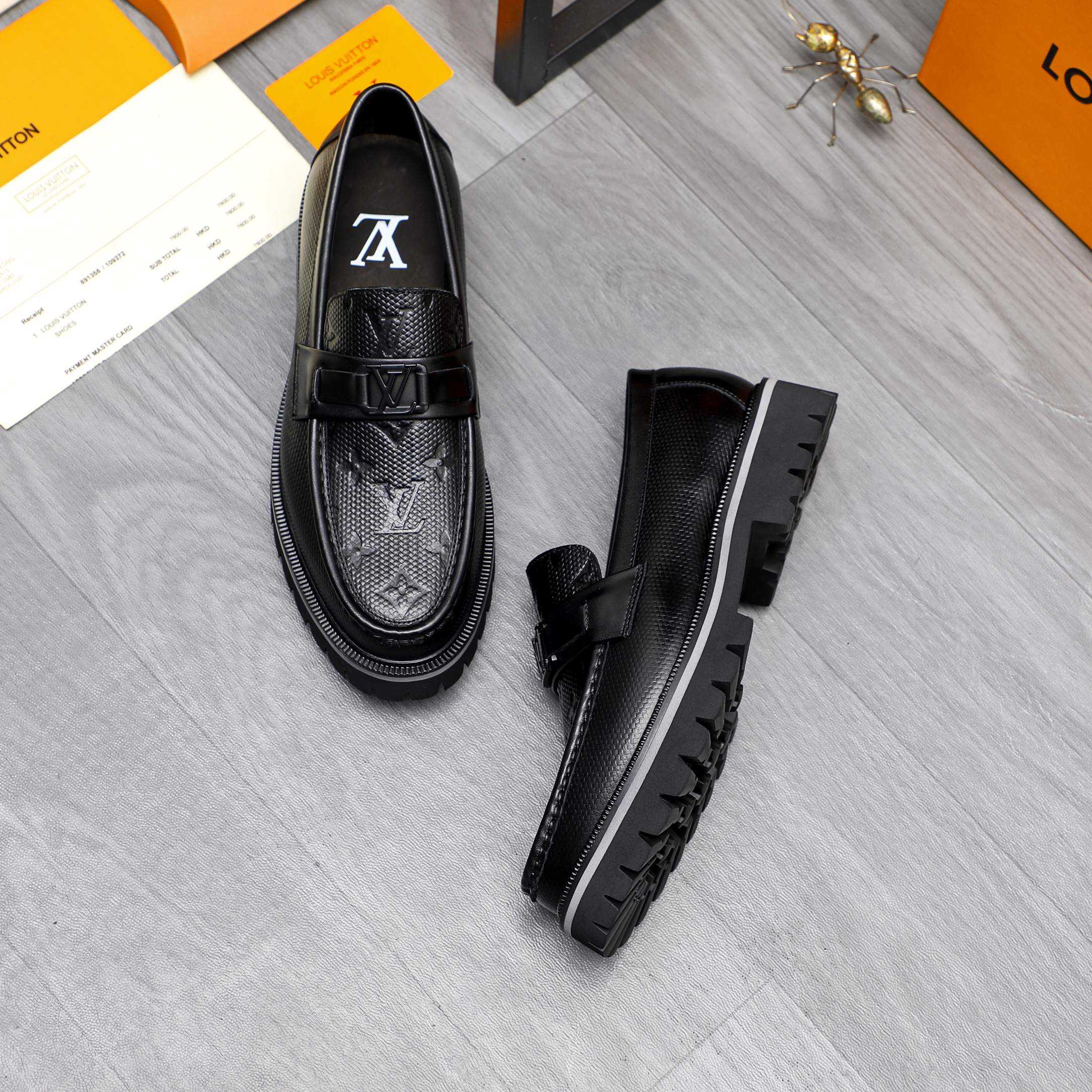 Louis Vuitton Men's Leather Loafers Slip-Ons Dress Shoes Size 39-44 5 a1744098083606 6471