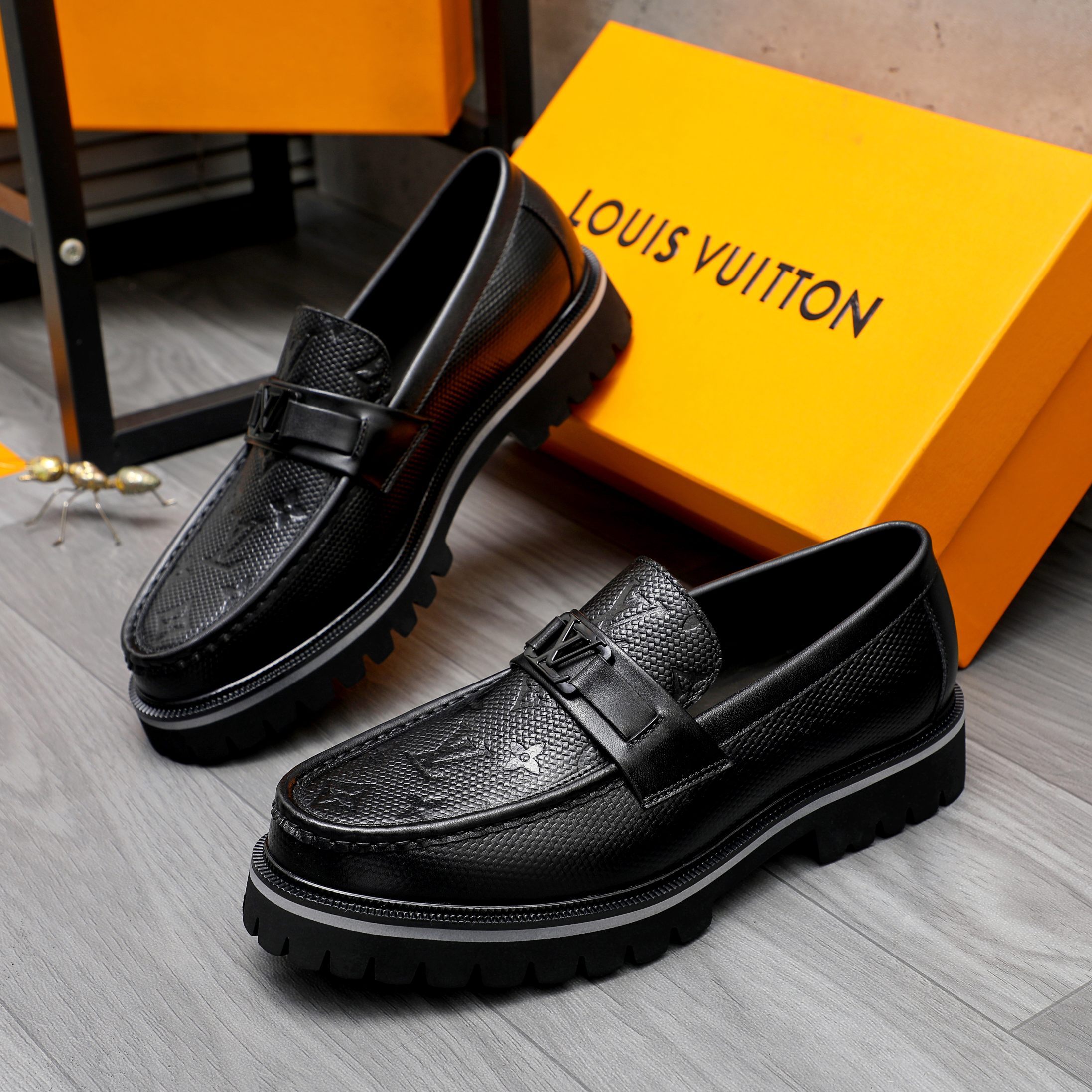 Louis Vuitton Men's Leather Loafers Slip-Ons Dress Shoes Size 39-44 4 a1744098085278 5654