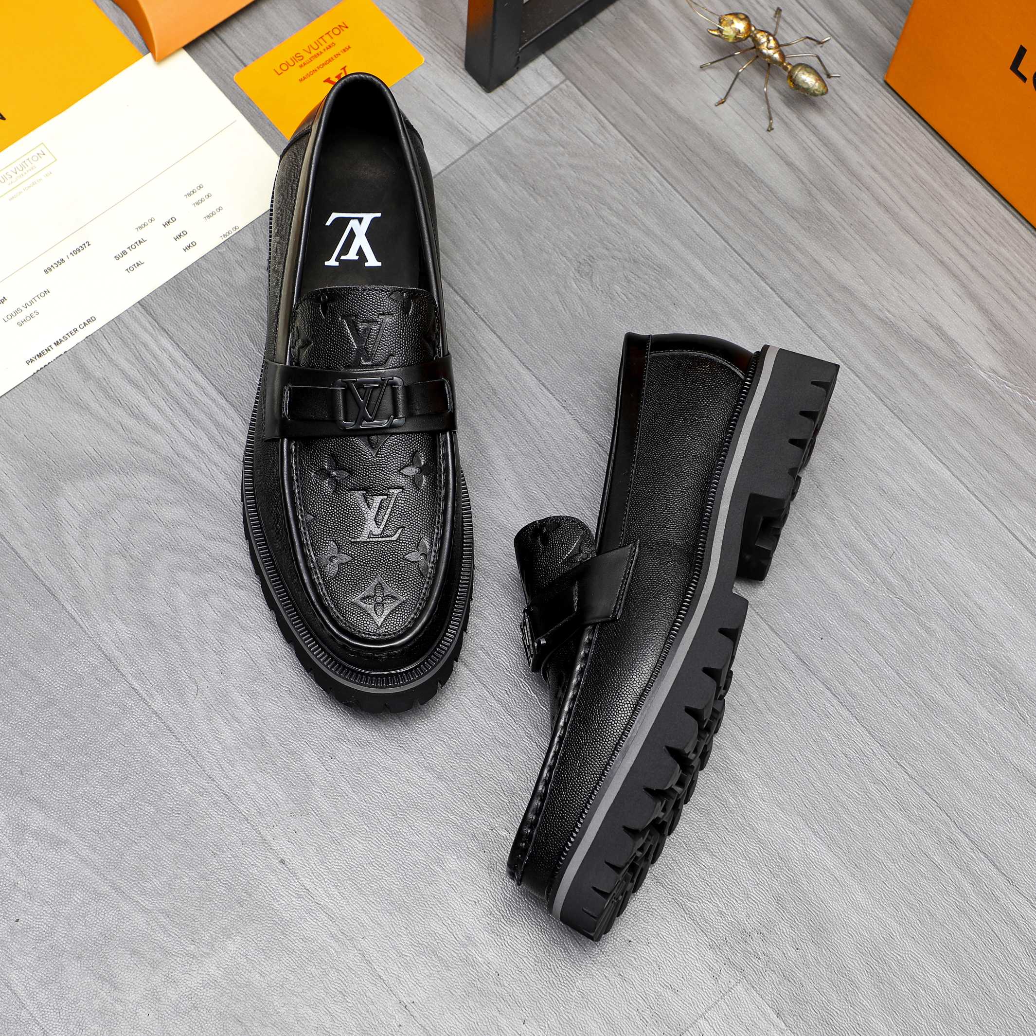 Louis Vuitton Men's Business Loafers Leather Slip-ons Size 39-44 5 a1744098424145 7704