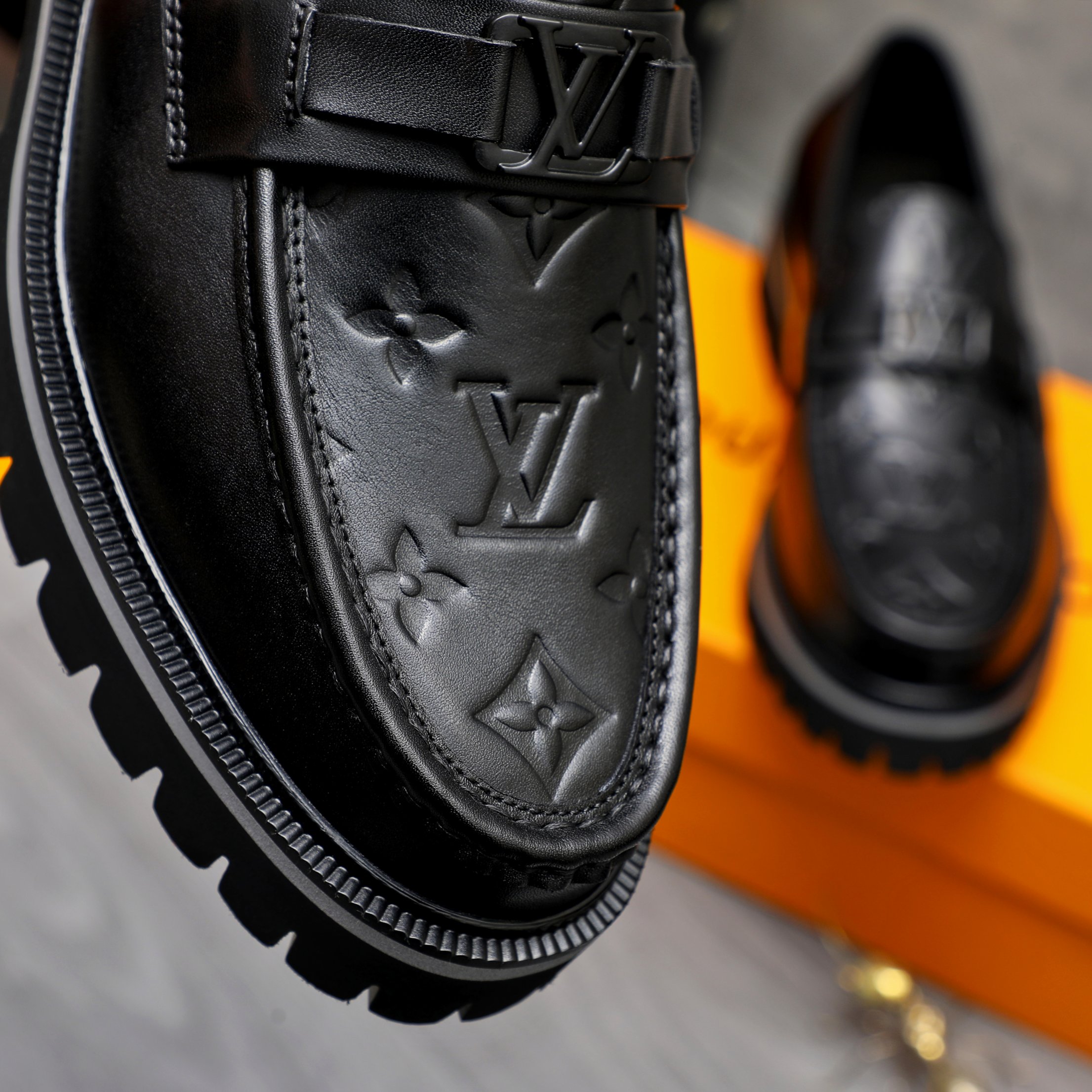 Louis Vuitton Men's Leather Loafers - Embossed Design, Comfortable Fit 10 a1744099378714 3878
