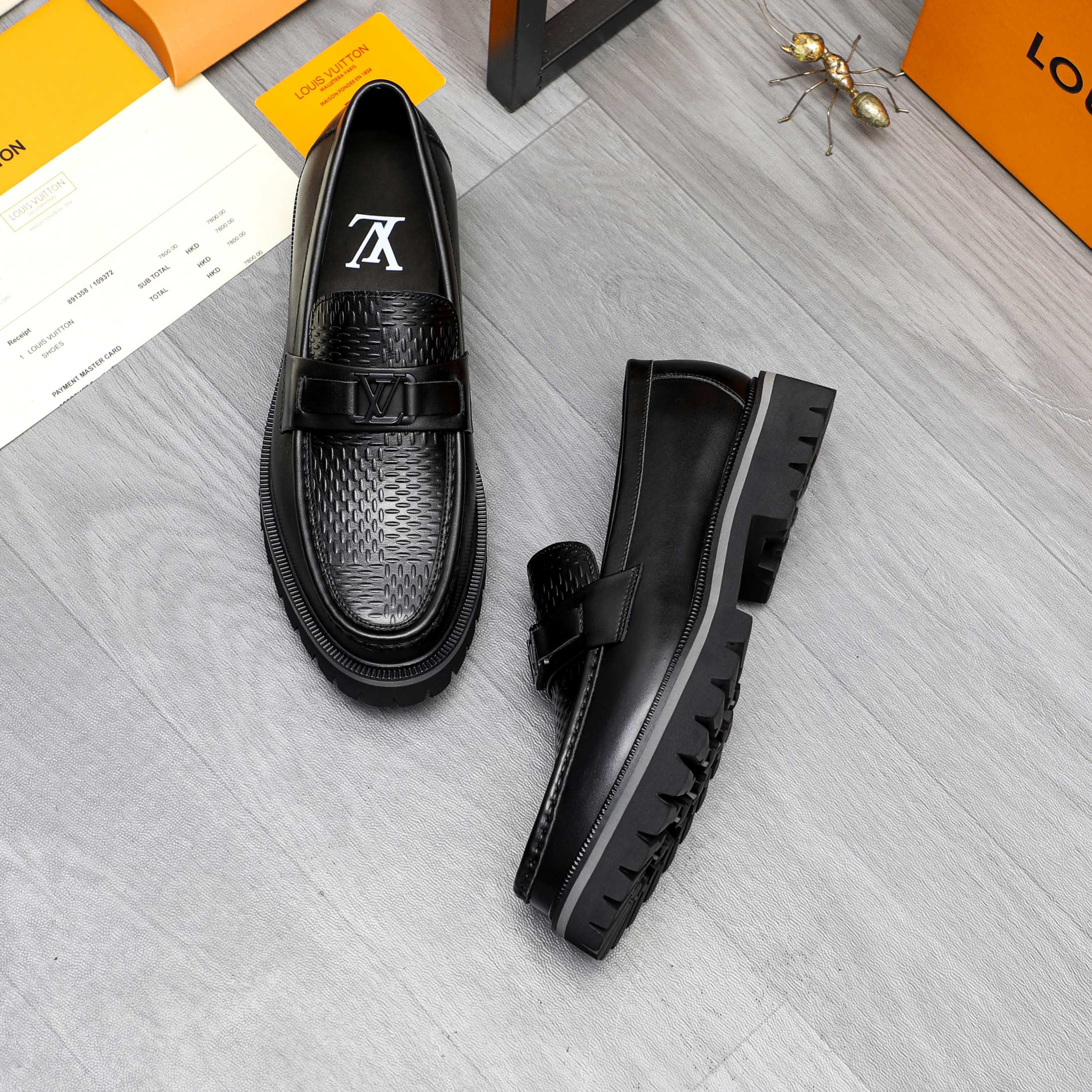 Louis Vuitton Men's Leather Loafers, Business Casual Slip-Ons, Size 39-44 5 a1744099989367 5615
