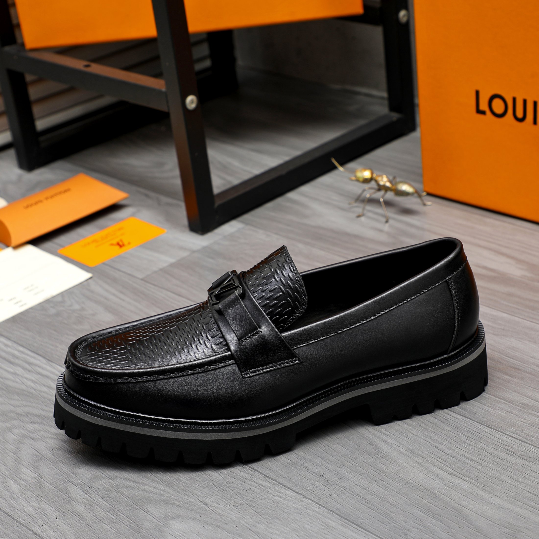 Louis Vuitton Men's Leather Loafers, Business Casual Slip-Ons, Size 39-44 7 a1744099991074 1031